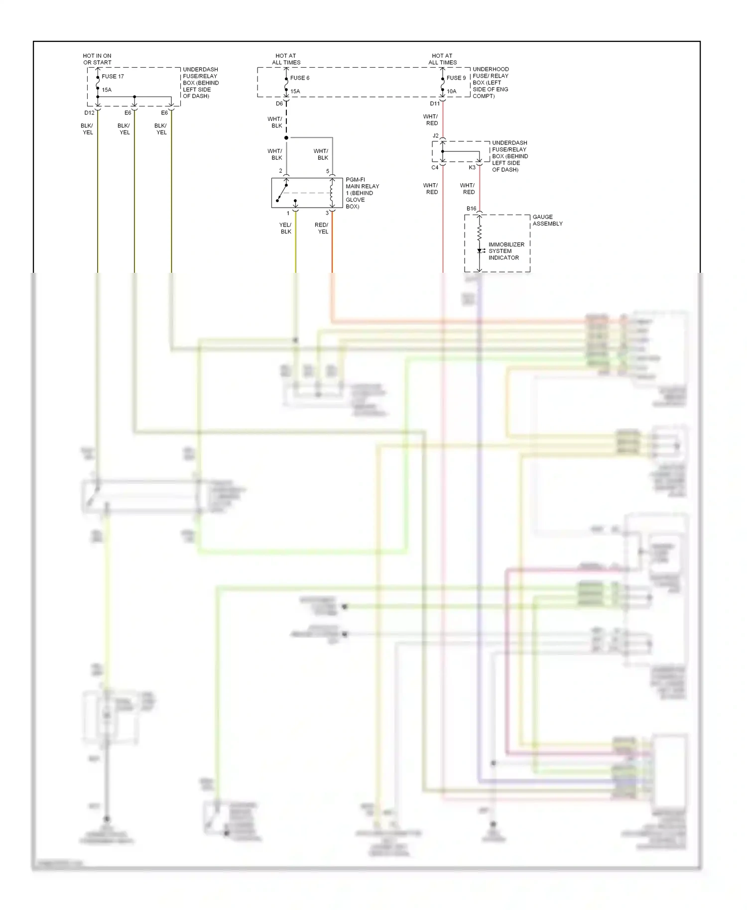 Honda Element YH2 (2003-2006) brn/yel wiring diagram  (5 of 9)