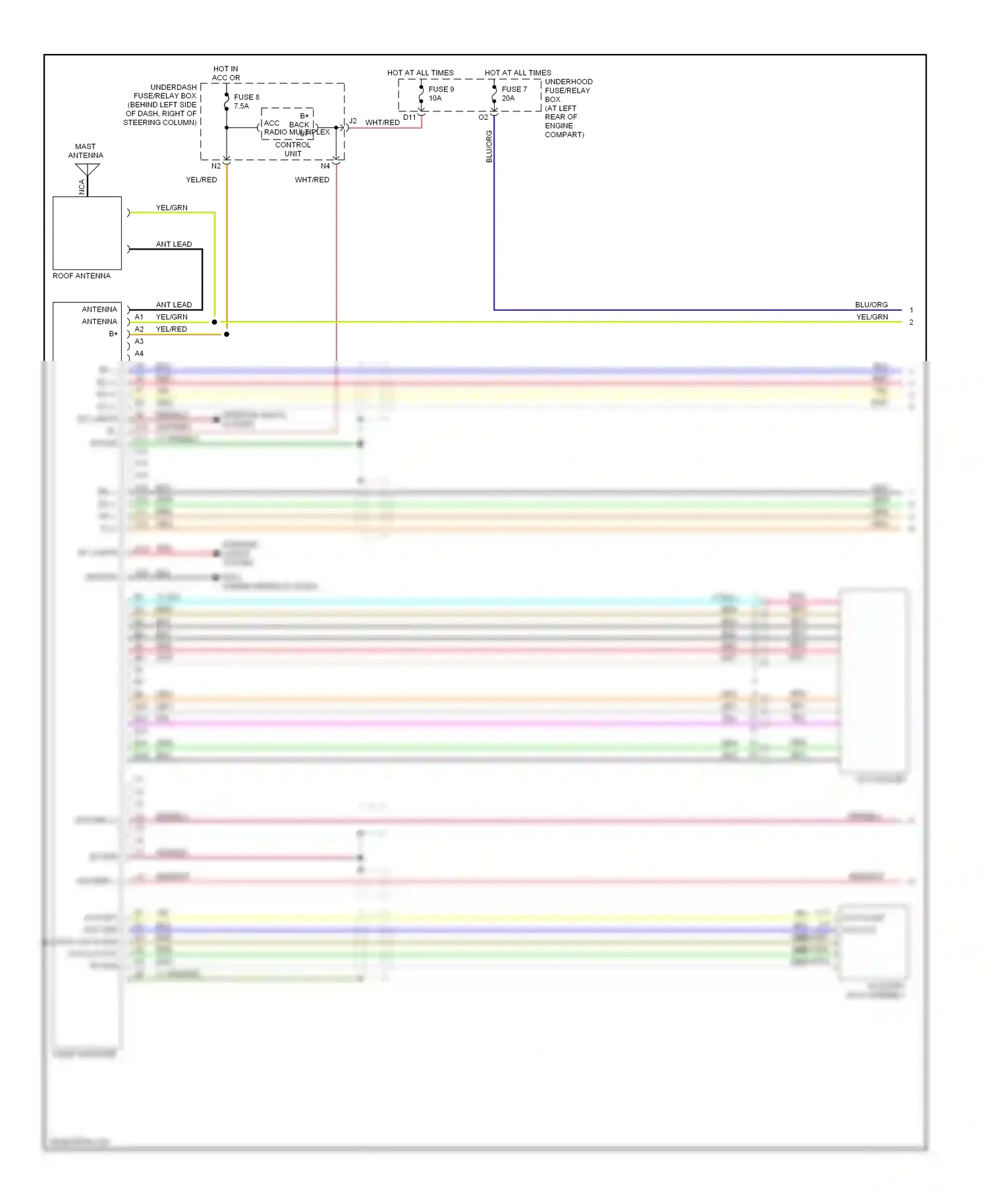 Honda Element YH2 (2003-2006) cd changer wiring diagram  (1 of 1)