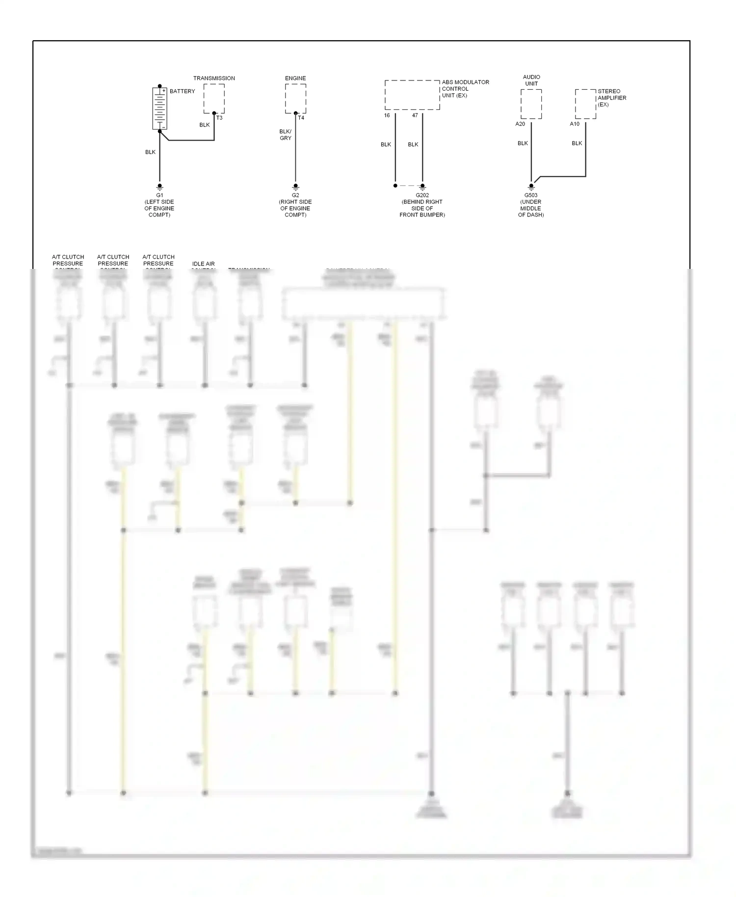Honda Element YH2 (2003-2006) engine wiring diagram  (1 of 1)
