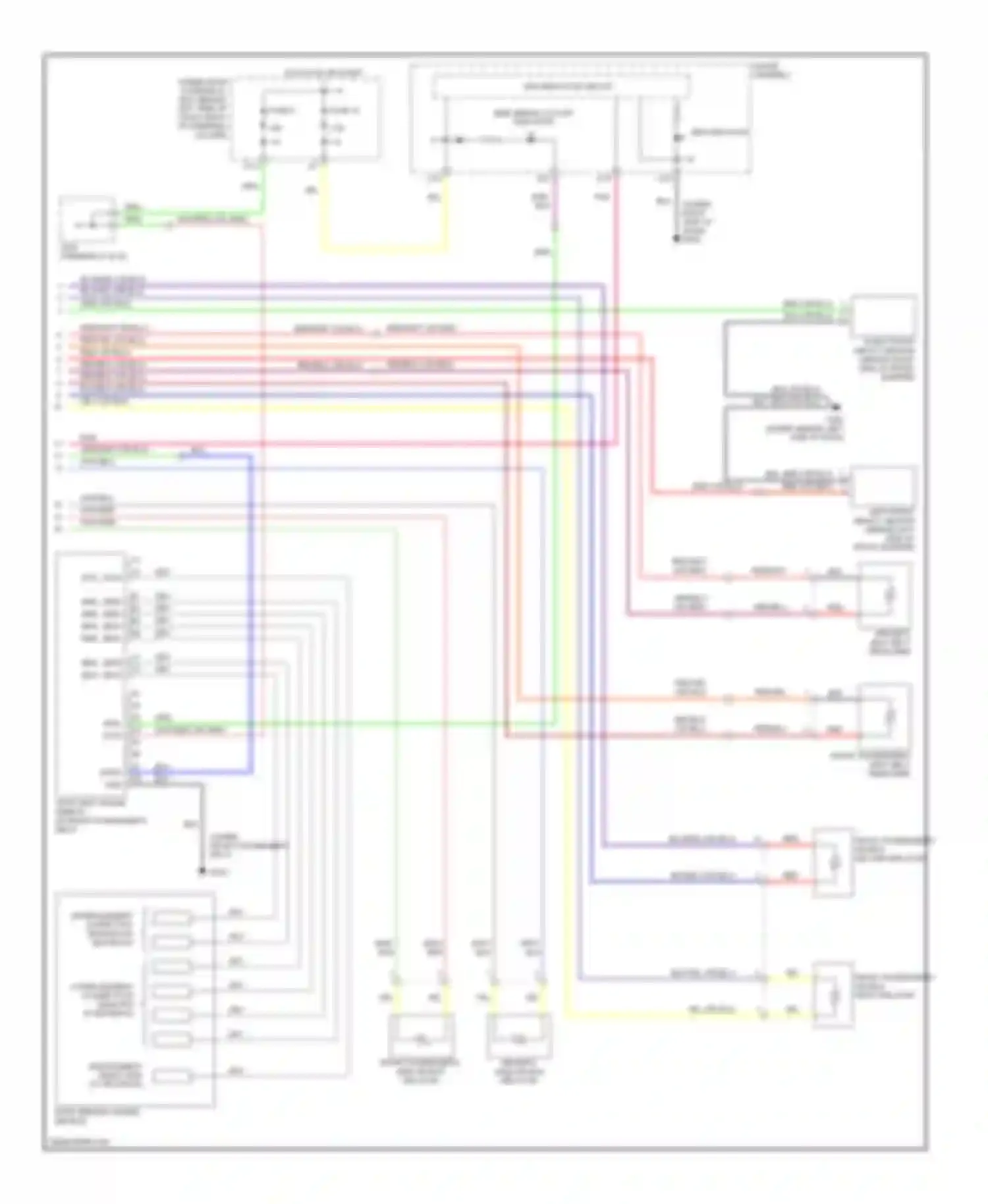 Wiring diagram srs indicator circuit for Honda Element YH2 (2003-2006)