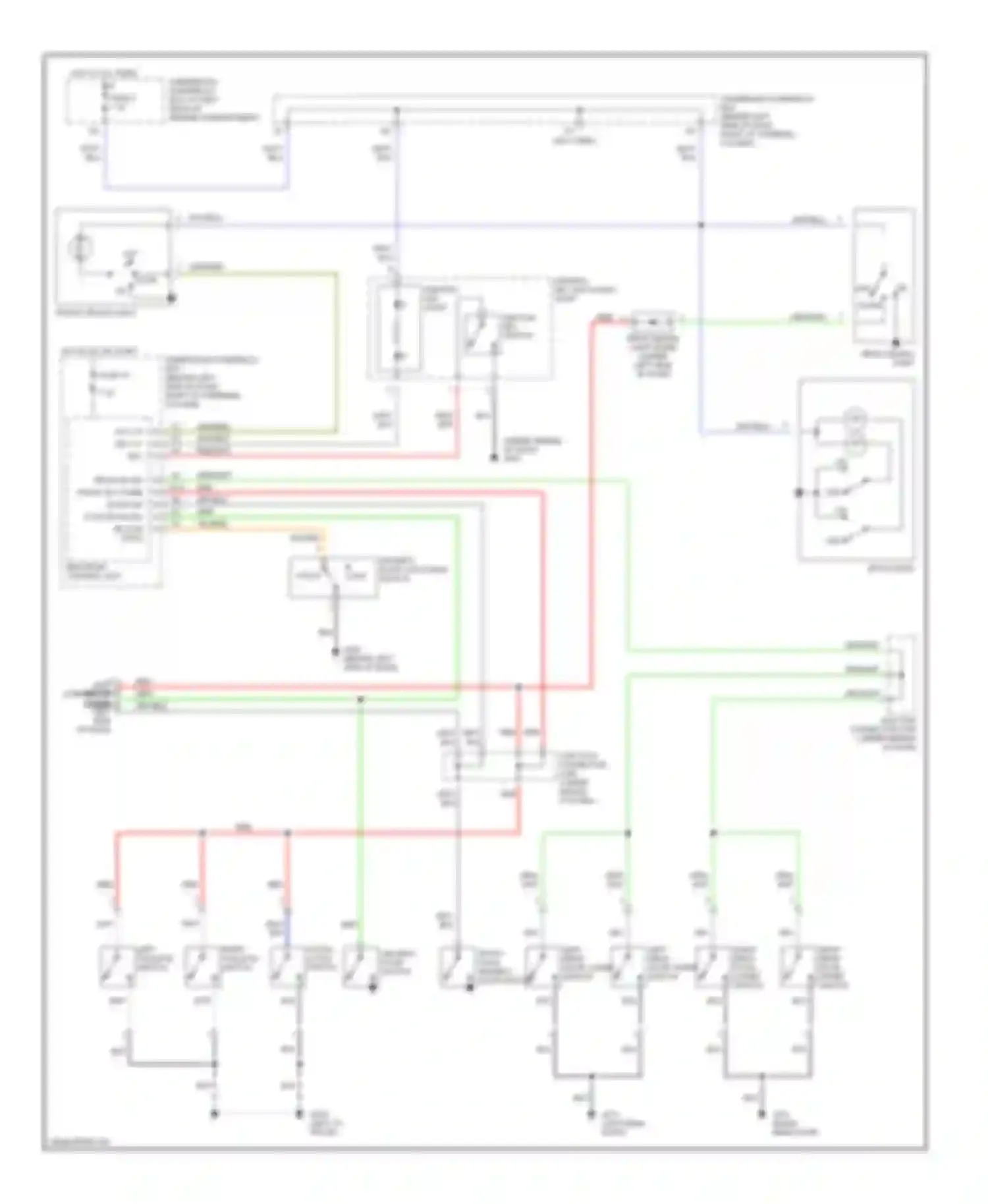 Wiring diagram ignition key switch for Honda Element YH2 (2003-2006)