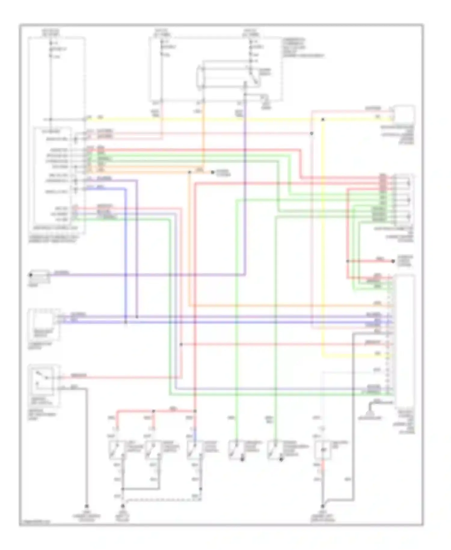 Wiring diagram ignition key switch for Honda Element YH2 (2003-2006)
