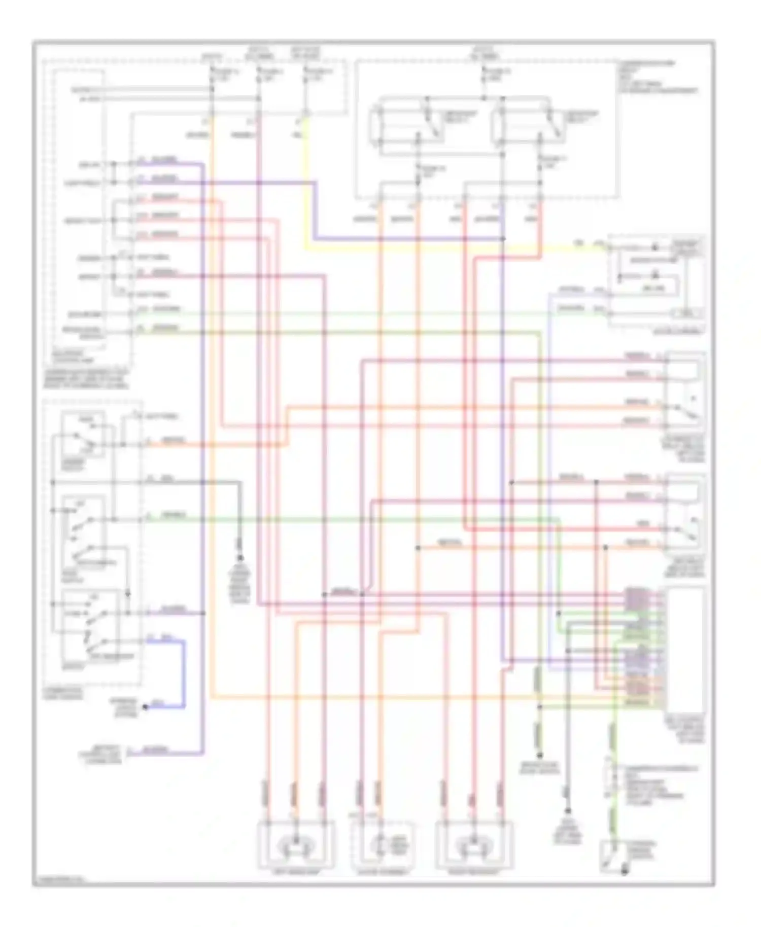 Wiring diagram multiplex control unit for Honda Element YH2 (2003-2006)