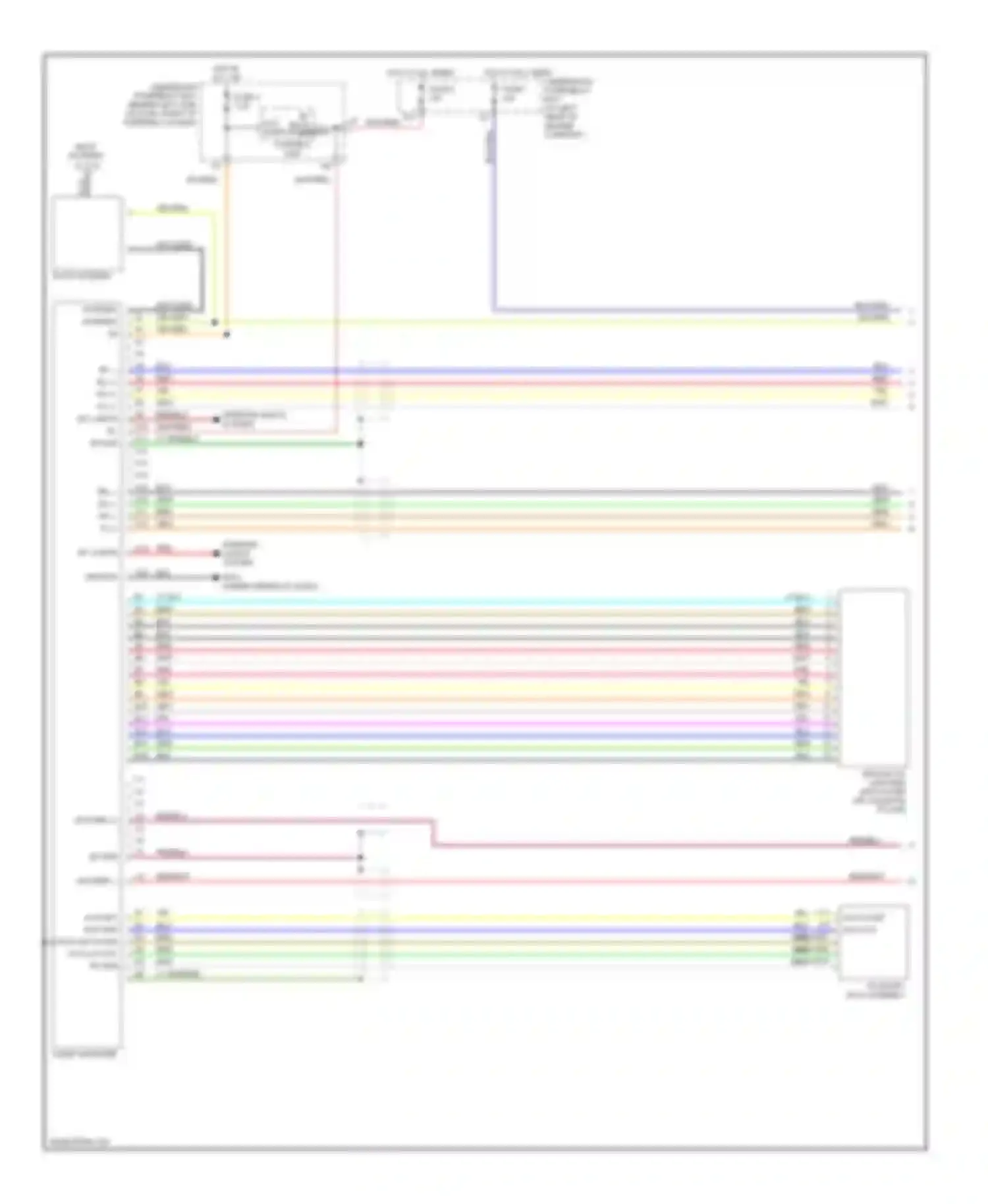 Wiring diagram radio multiplex control unit for Honda Element YH2 (2003-2006)