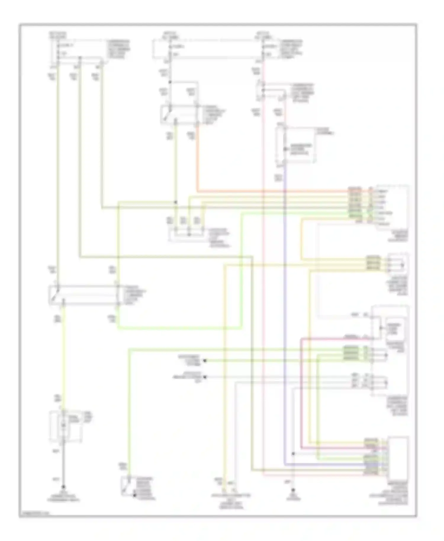 Wiring diagram multiplex control unit for Honda Element YH2 (2003-2006)