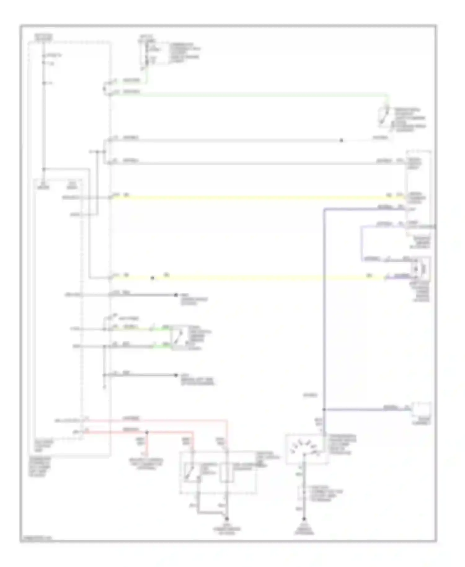 Wiring diagram ignition key switch for Honda Element YH2 (2003-2006)