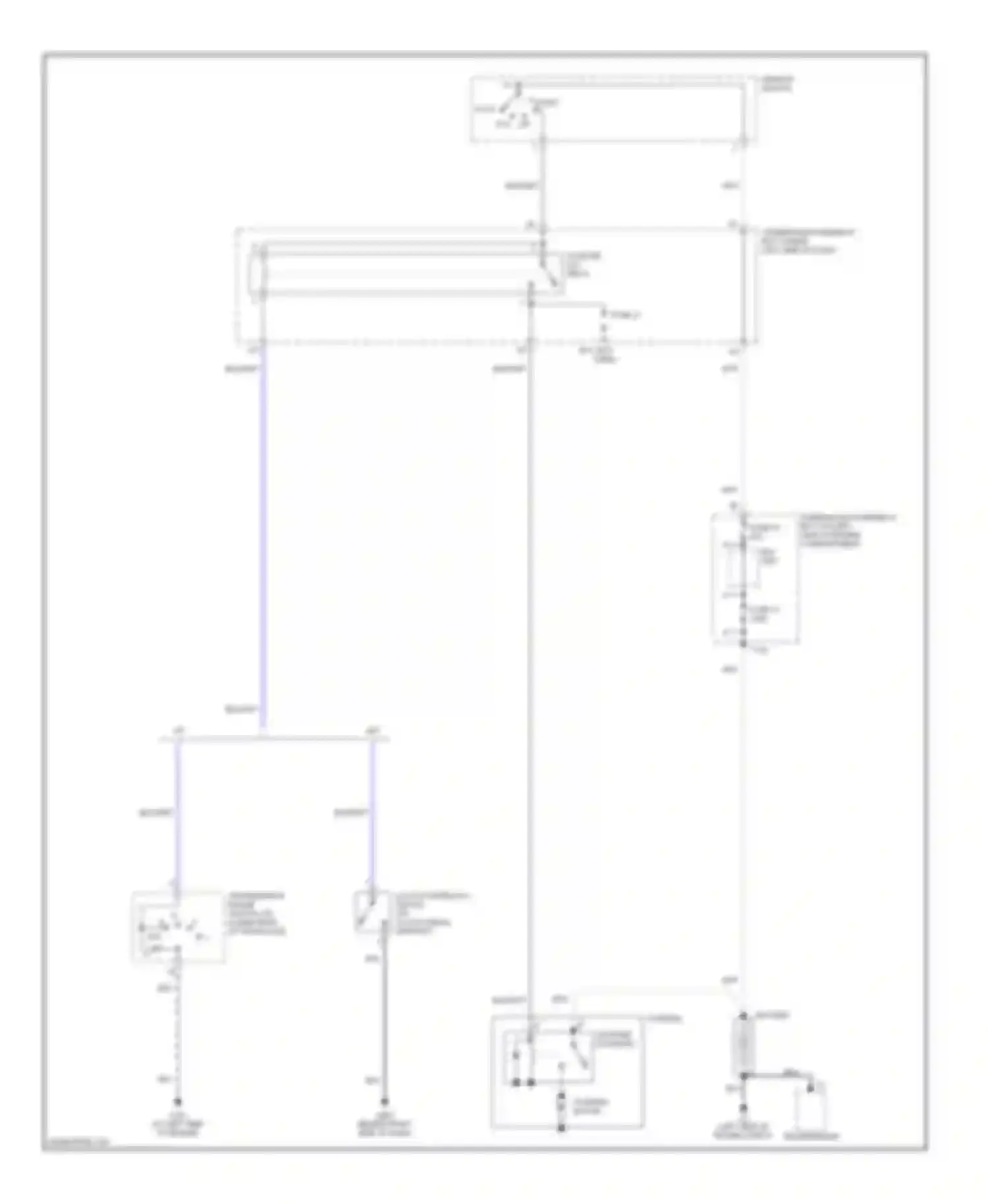 Wiring diagram (at left side of engine for Honda Element YH2 (2003-2006)