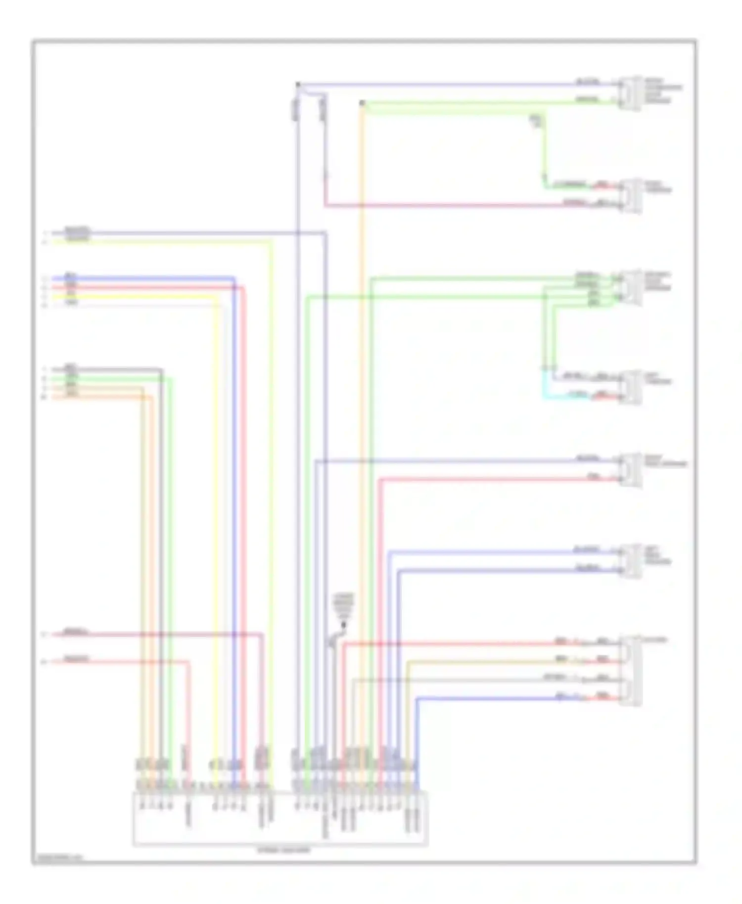 Wiring diagram left tweeter for Honda Element YH2 (2003-2006) (1 of 2)