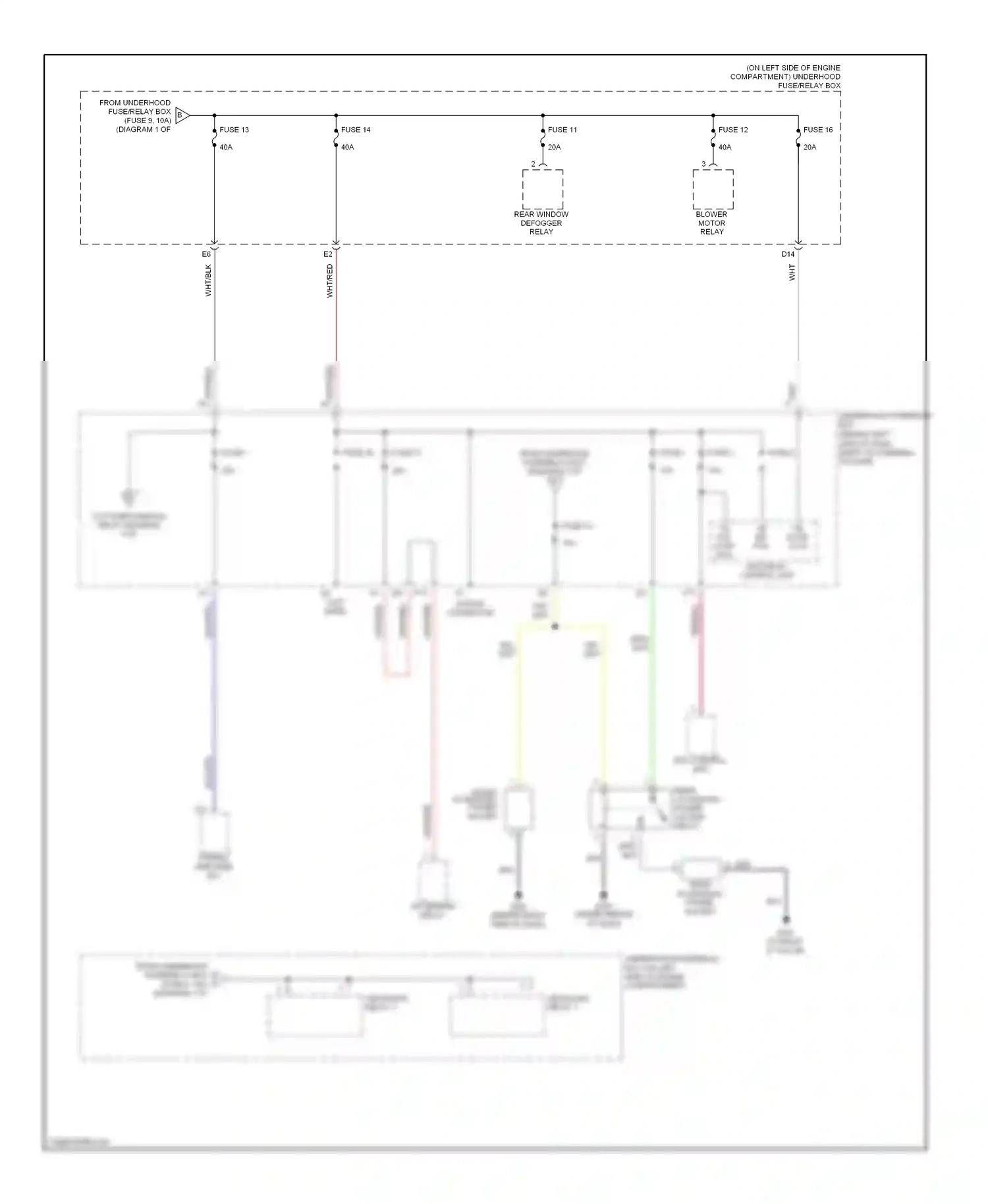 Honda Element YH2 (2003-2006) rear accessory power socket relay wiring diagram  (2 of 2)