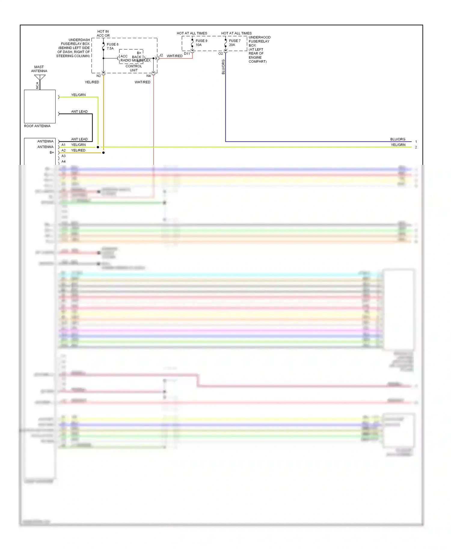 Honda Element YH2 (2003-2006) wht/red wiring diagram  (17 of 24)