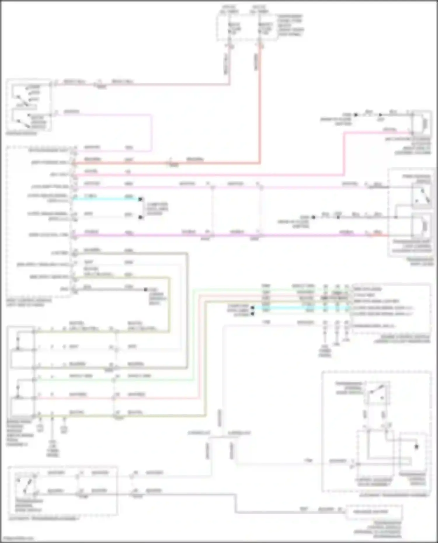 Wiring diagram park position switch for Honda Elysion II (2021-2024) (1 of 1)