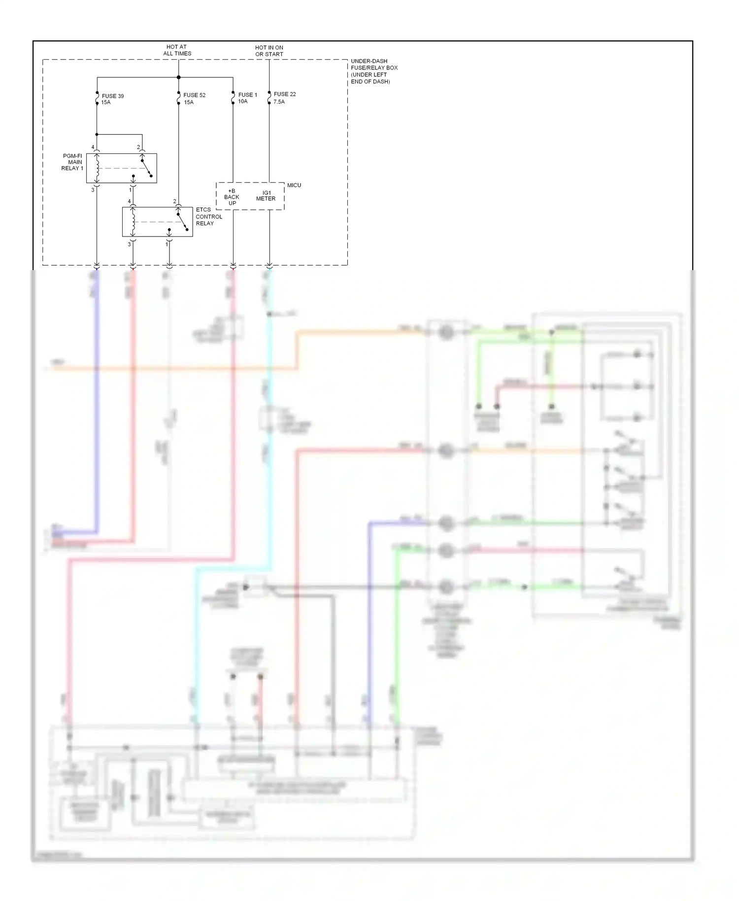 Wiring diagram area network controller for Honda Fit GE (2007-2014) (2 of 4)