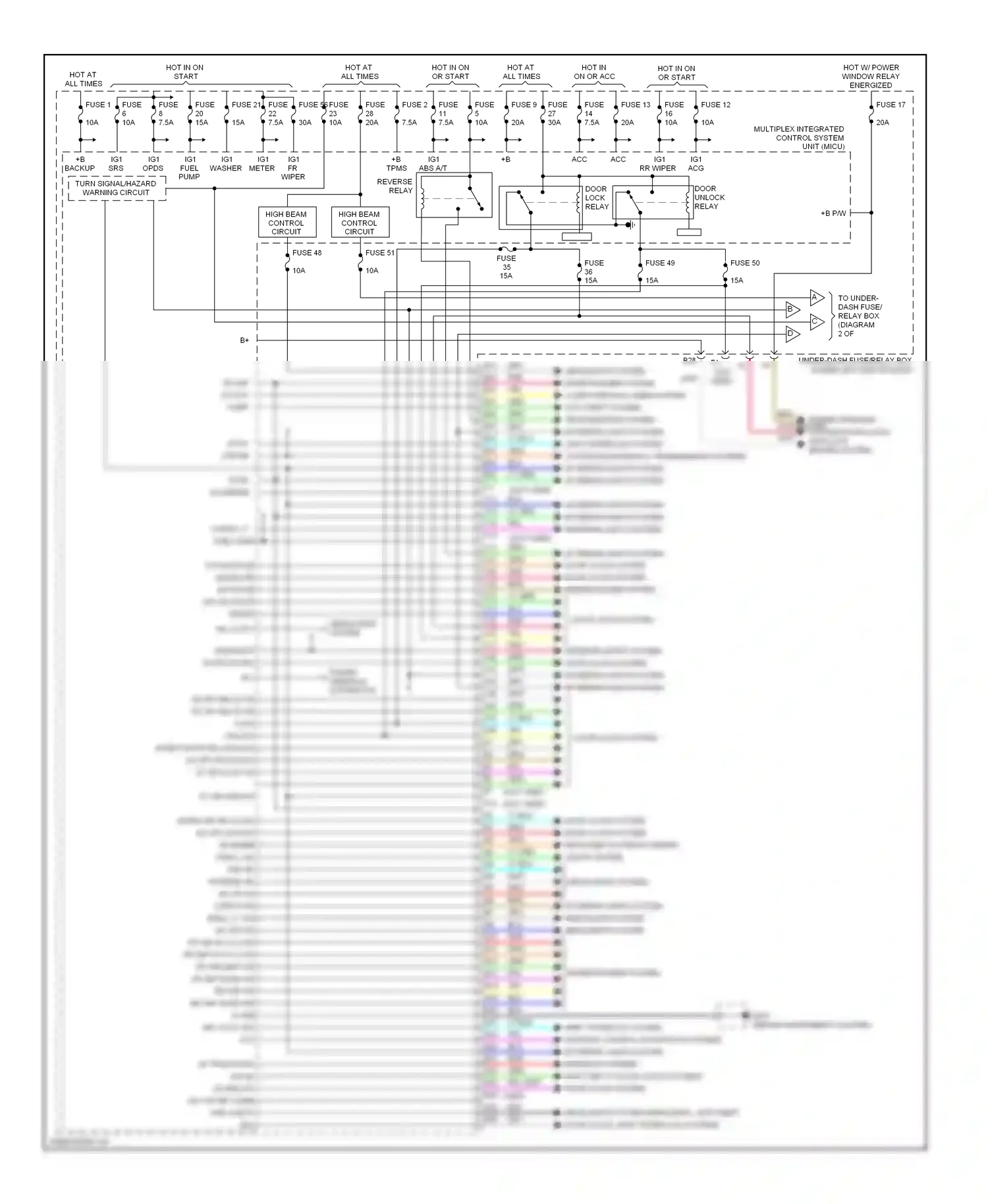 Wiring diagram blu for Honda Fit GE (2007-2014) (2 of 53)