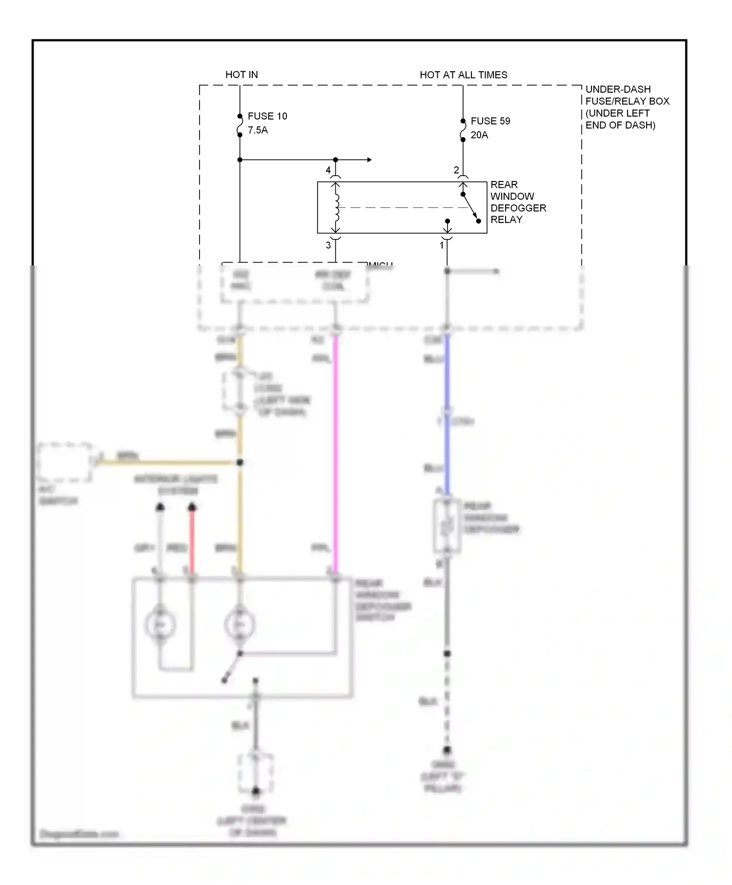 Wiring diagram blu for Honda Fit GE (2007-2014) (13 of 53)