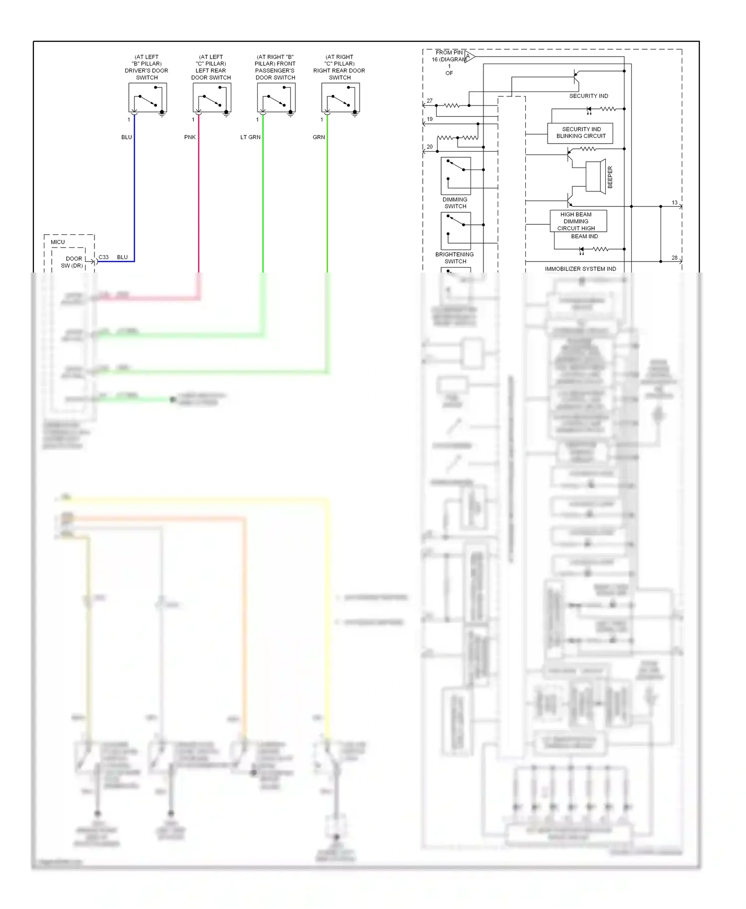 Wiring diagram body controller area network transceiver for Honda Fit GE (2007-2014) (5 of 6)