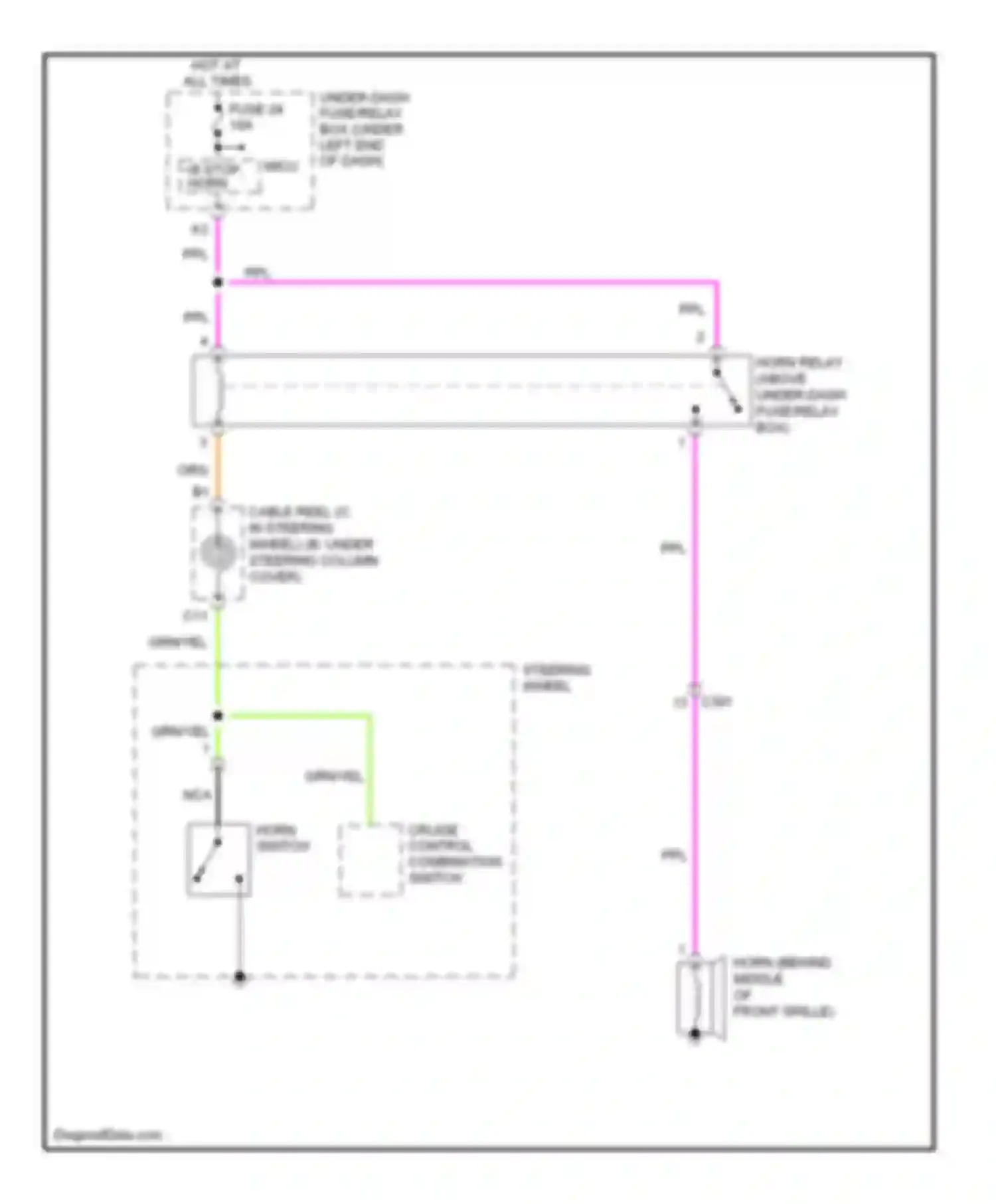 Wiring diagram combination switch for Honda Fit GE (2007-2014) (1 of 1)