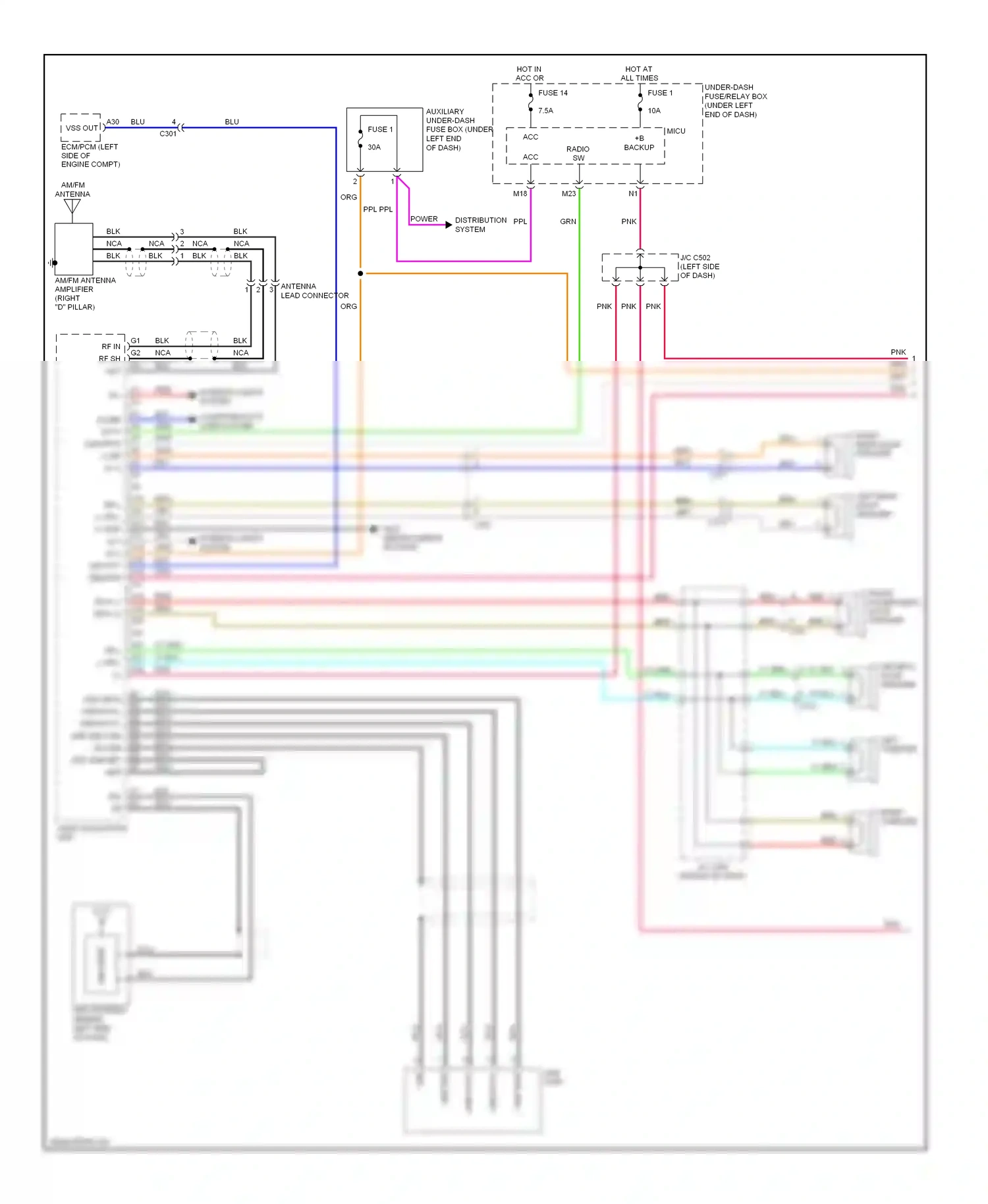 Wiring diagram computer data lines system for Honda Fit GE (2007-2014) (18 of 33)
