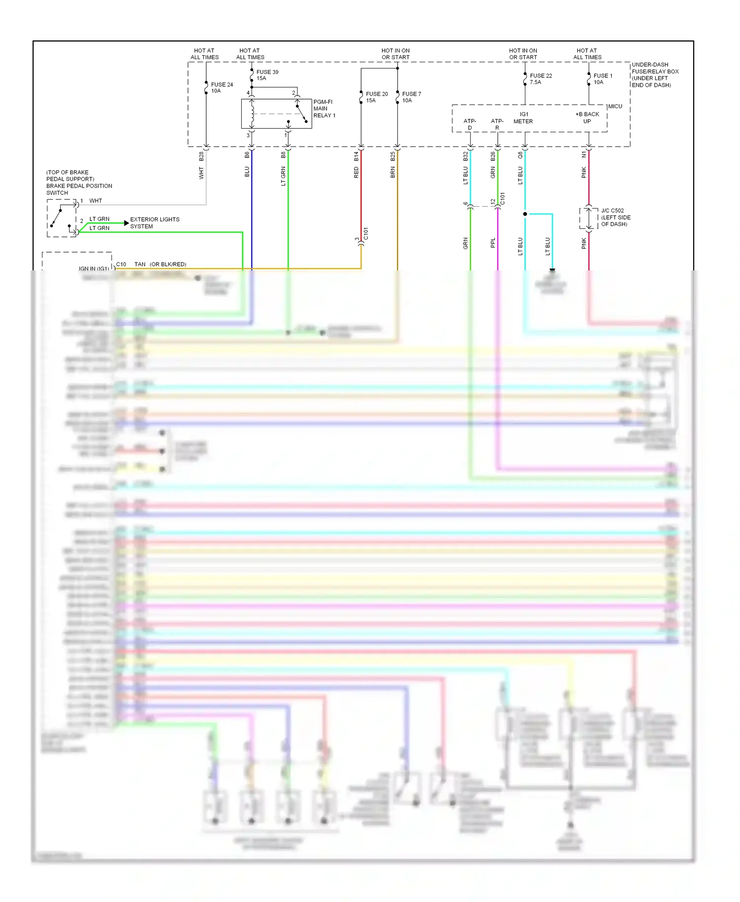 Wiring diagram computer data lines system for Honda Fit GE (2007-2014) (29 of 33)