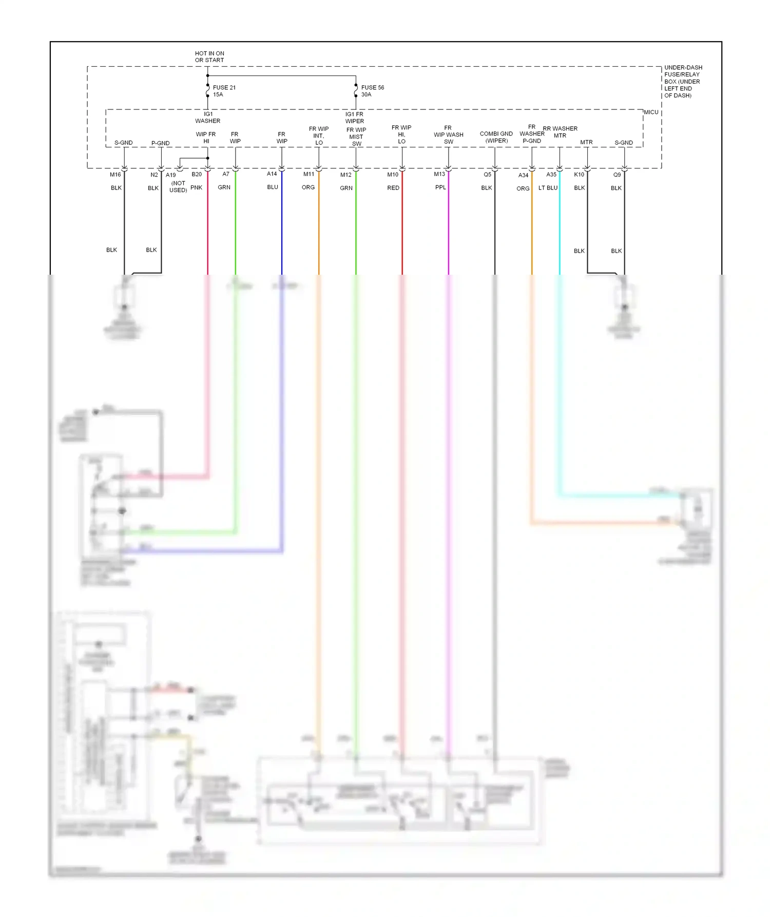 Wiring diagram controller area network controller for Honda Fit GE (2007-2014) (2 of 2)