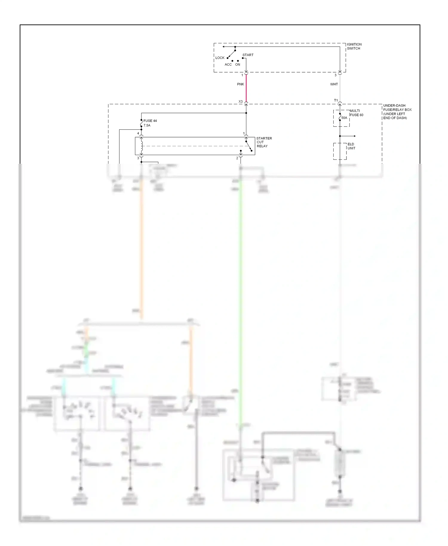Wiring diagram eld unit for Honda Fit GE (2007-2014) (7 of 8)