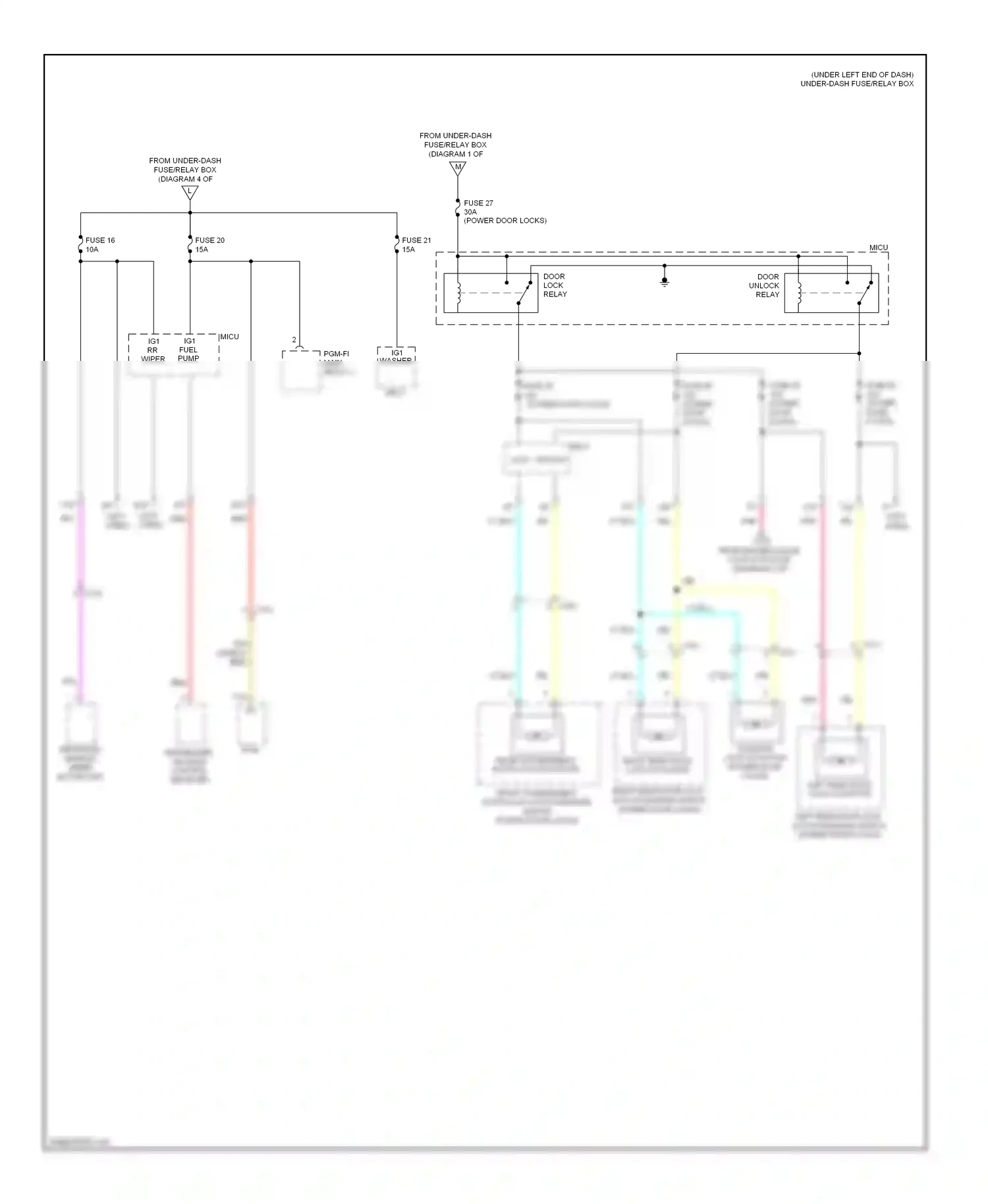 Wiring diagram fuse 36 for Honda Fit GE (2007-2014) (1 of 1)