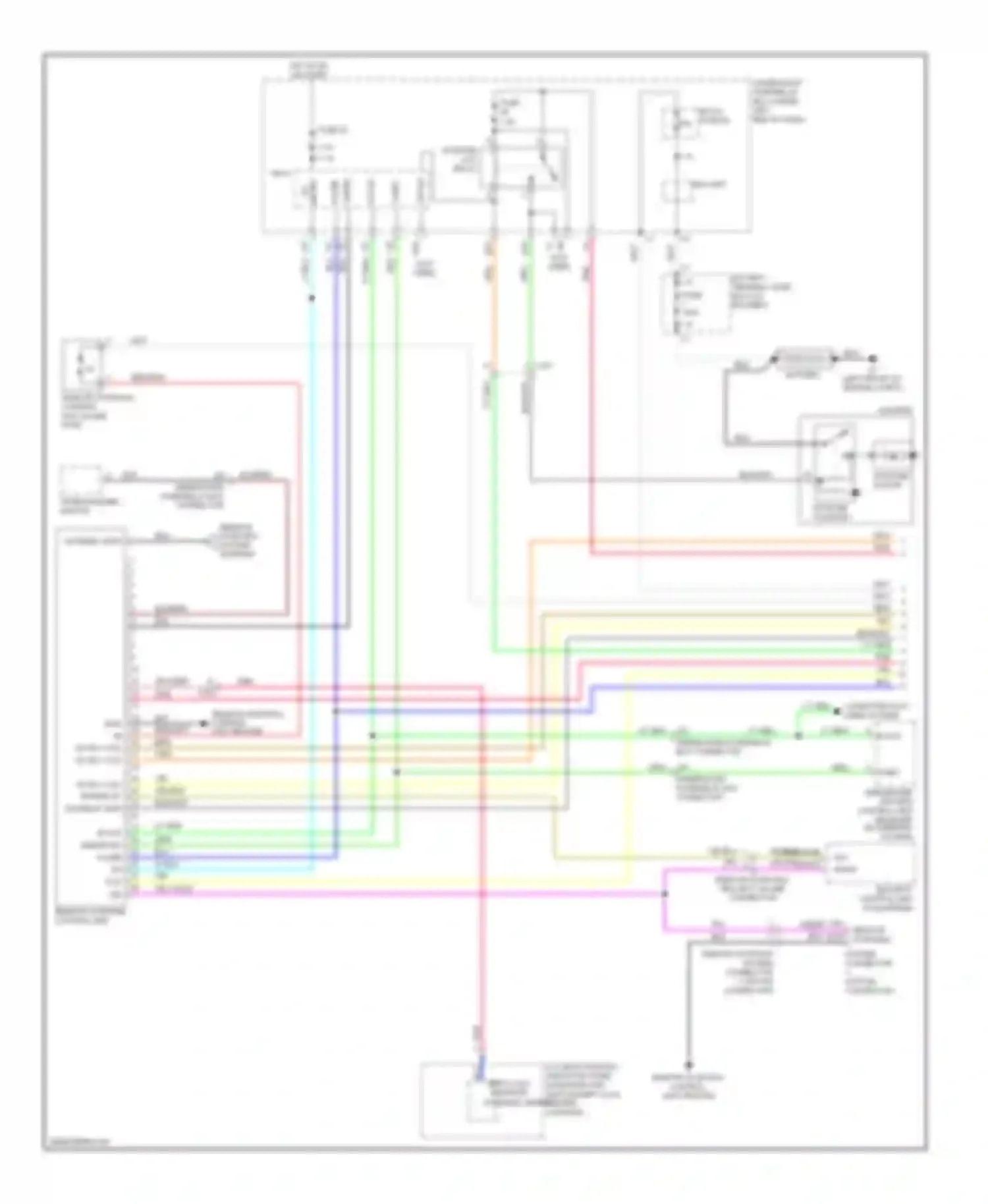 Wiring diagram under-dash fuse/relay box for Honda Fit GE (2007-2014)
