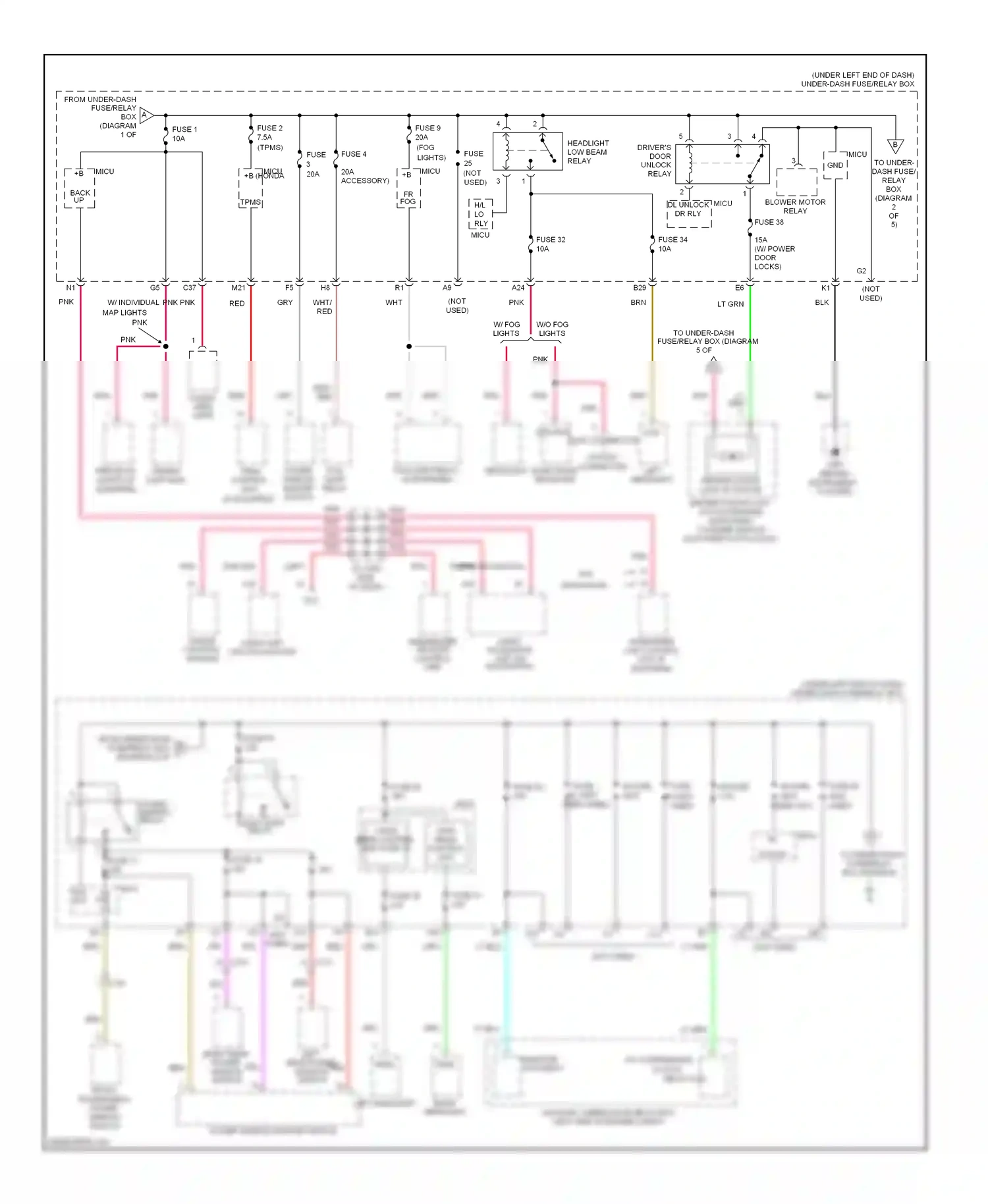 Wiring diagram gauge control module for Honda Fit GE (2007-2014) (17 of 22)