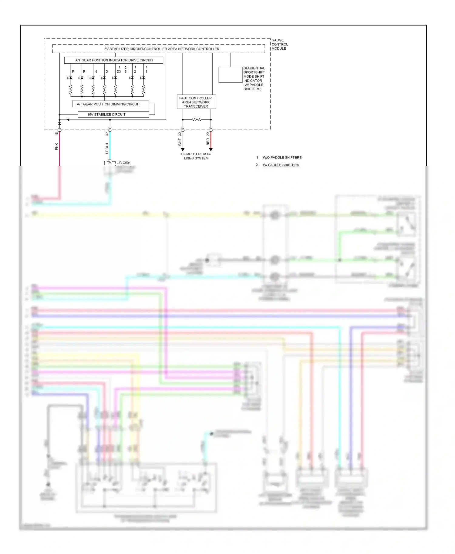 Wiring diagram gauge control module for Honda Fit GE (2007-2014) (20 of 22)