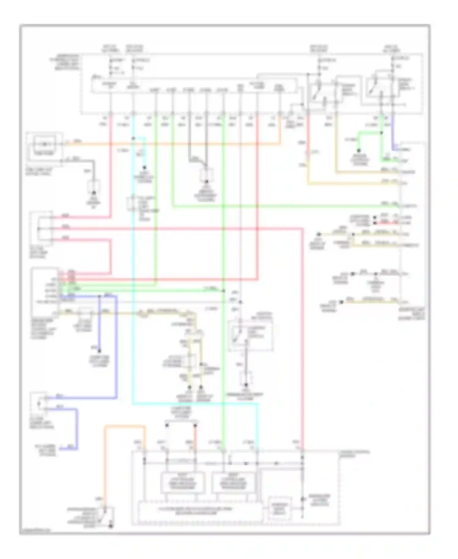Wiring diagram s-net b-can k-line for Honda Fit GE (2007-2014)