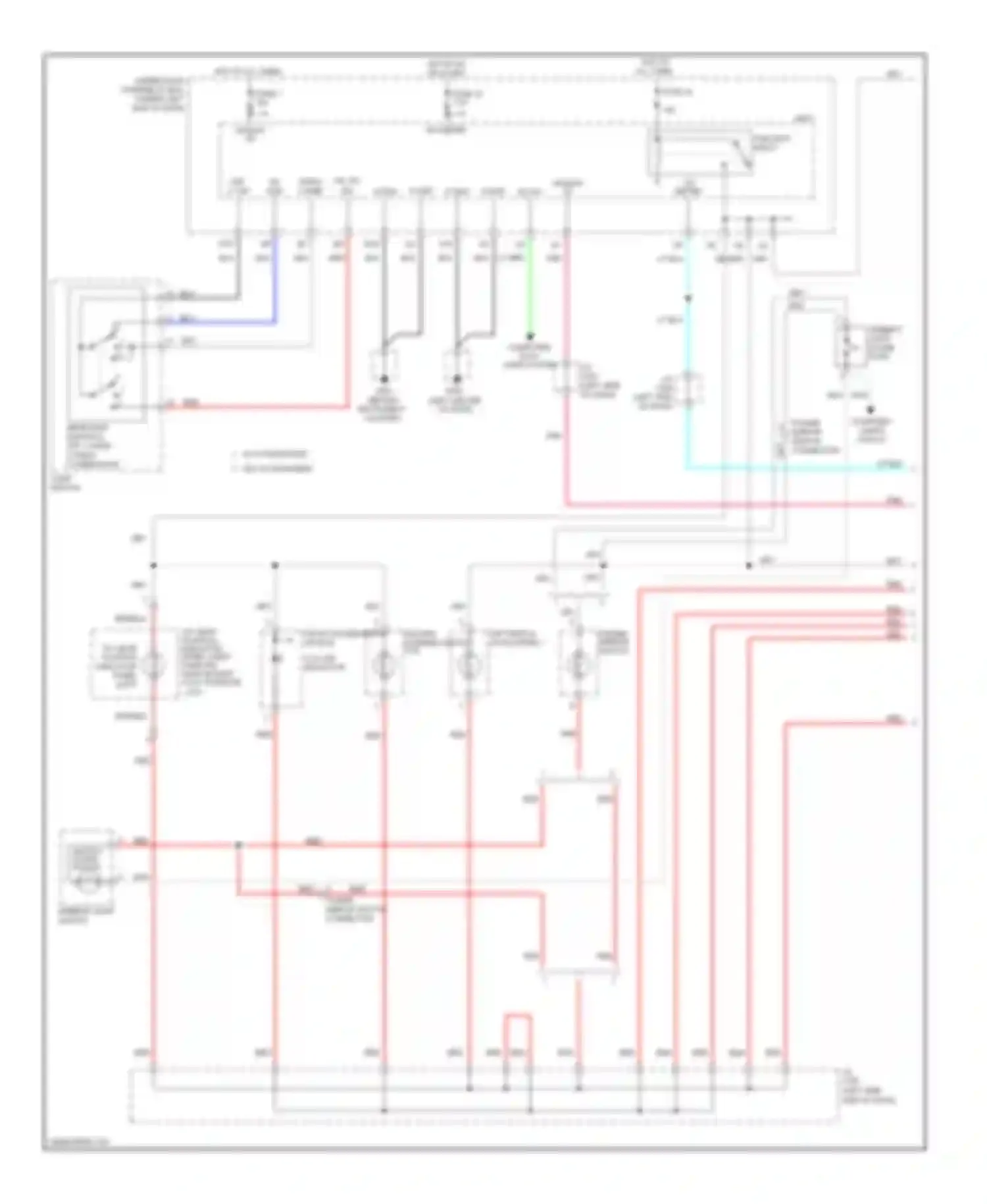Wiring diagram switch connector for Honda Fit GE (2007-2014)