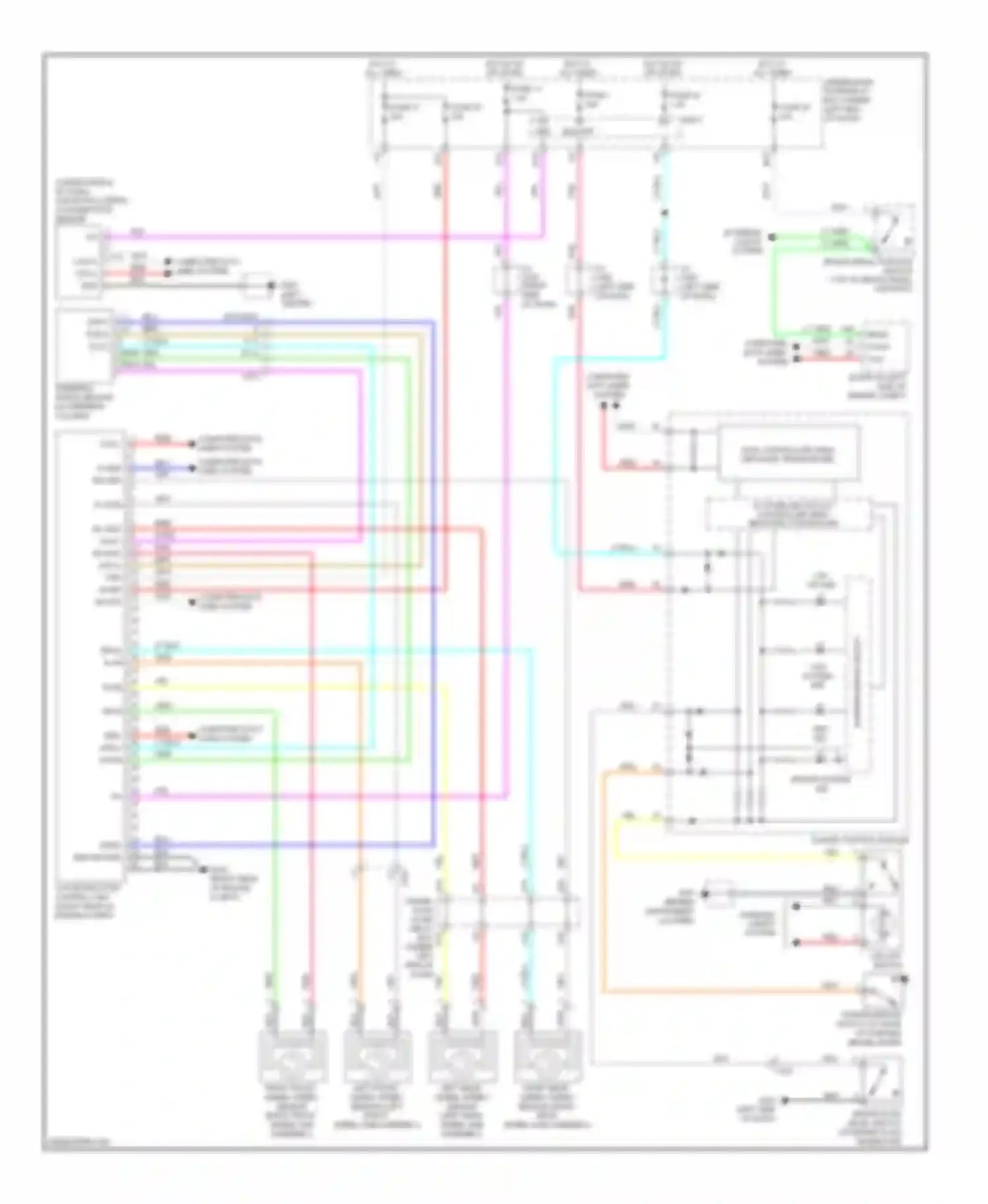 Wiring diagram lfs- lfs+ rfs- rfs+ for Honda Fit GE (2007-2014)