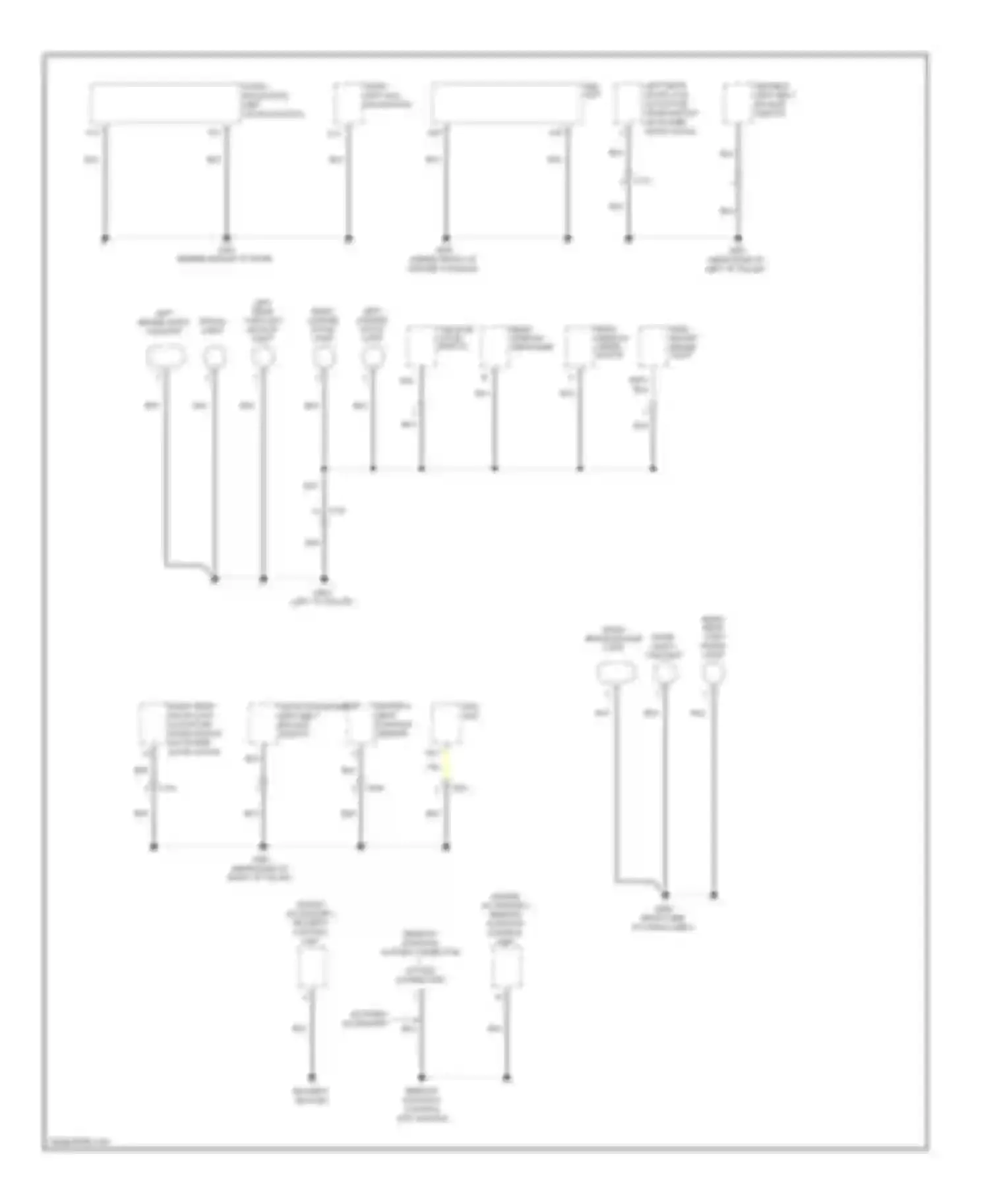 Wiring diagram left rear turn left signal backup light light for Honda Fit GE (2007-2014)