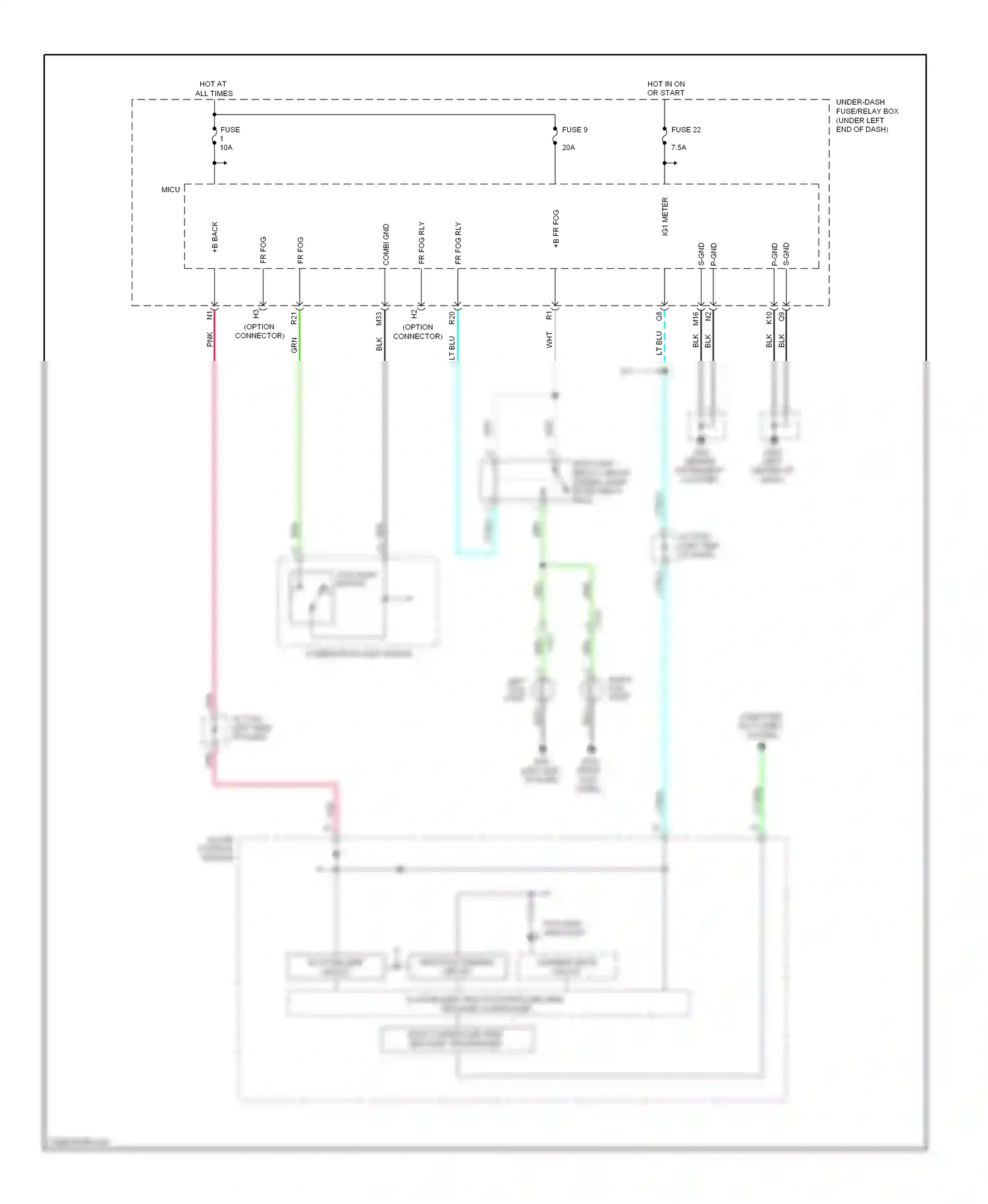 Wiring diagram lt blu for Honda Fit GE (2007-2014) (15 of 46)