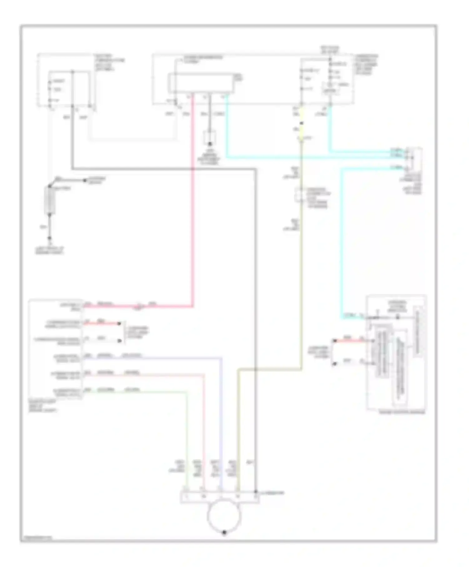 Wiring diagram charging system indicator for Honda Fit GE (2007-2014)