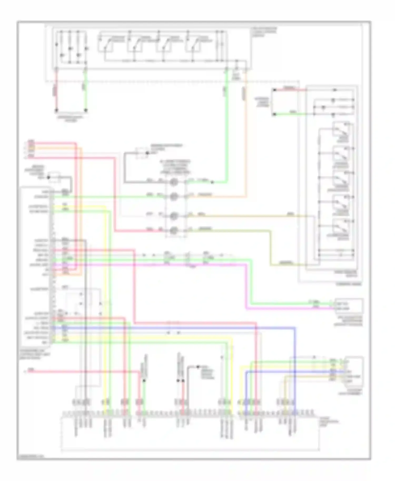 Wiring diagram talk switch for Honda Fit GE (2007-2014) (1 of 2)