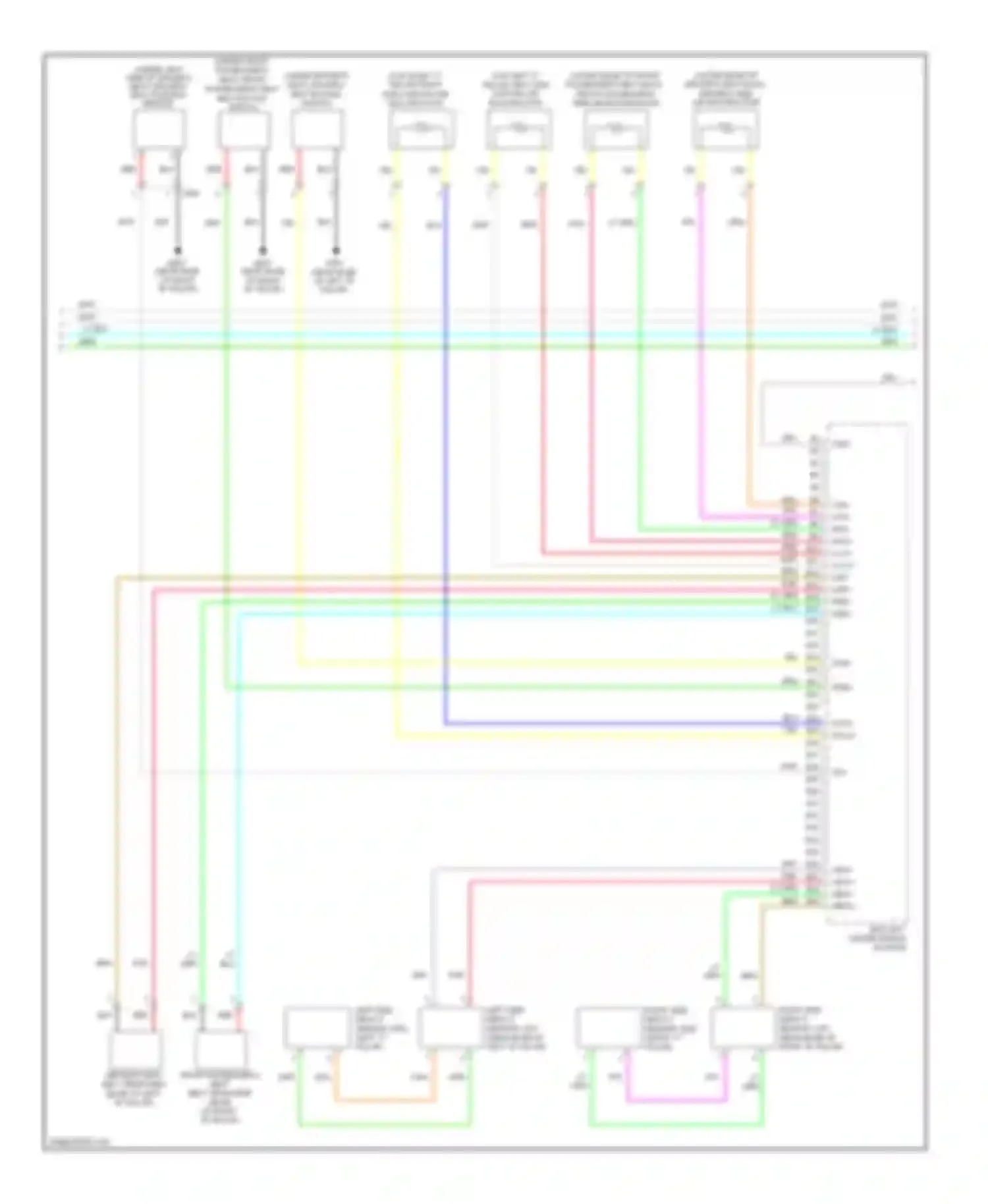 Wiring diagram lsa- lsa+ rsa- rsa+ ppl for Honda Fit GE (2007-2014)