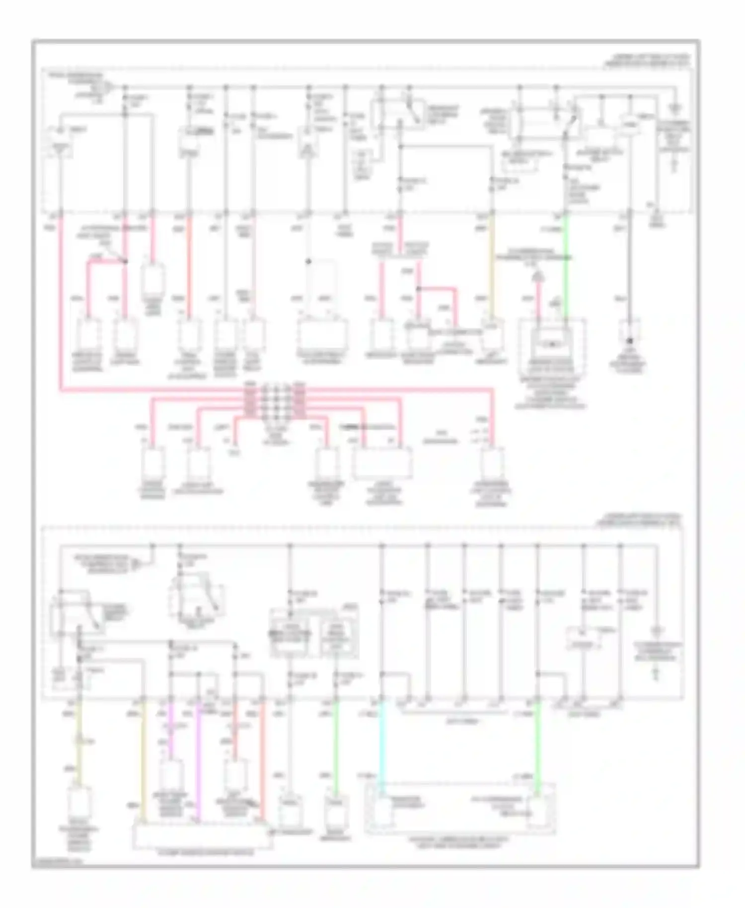 Wiring diagram pnk w/ navigation w/o navigation for Honda Fit GE (2007-2014)