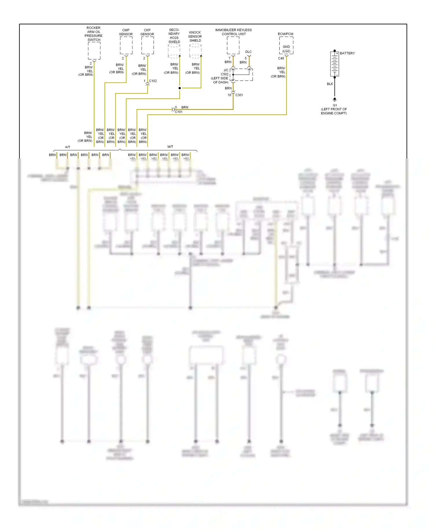 Wiring diagram vsa modulator control unit for Honda Fit GE (2007-2014) (1 of 2)