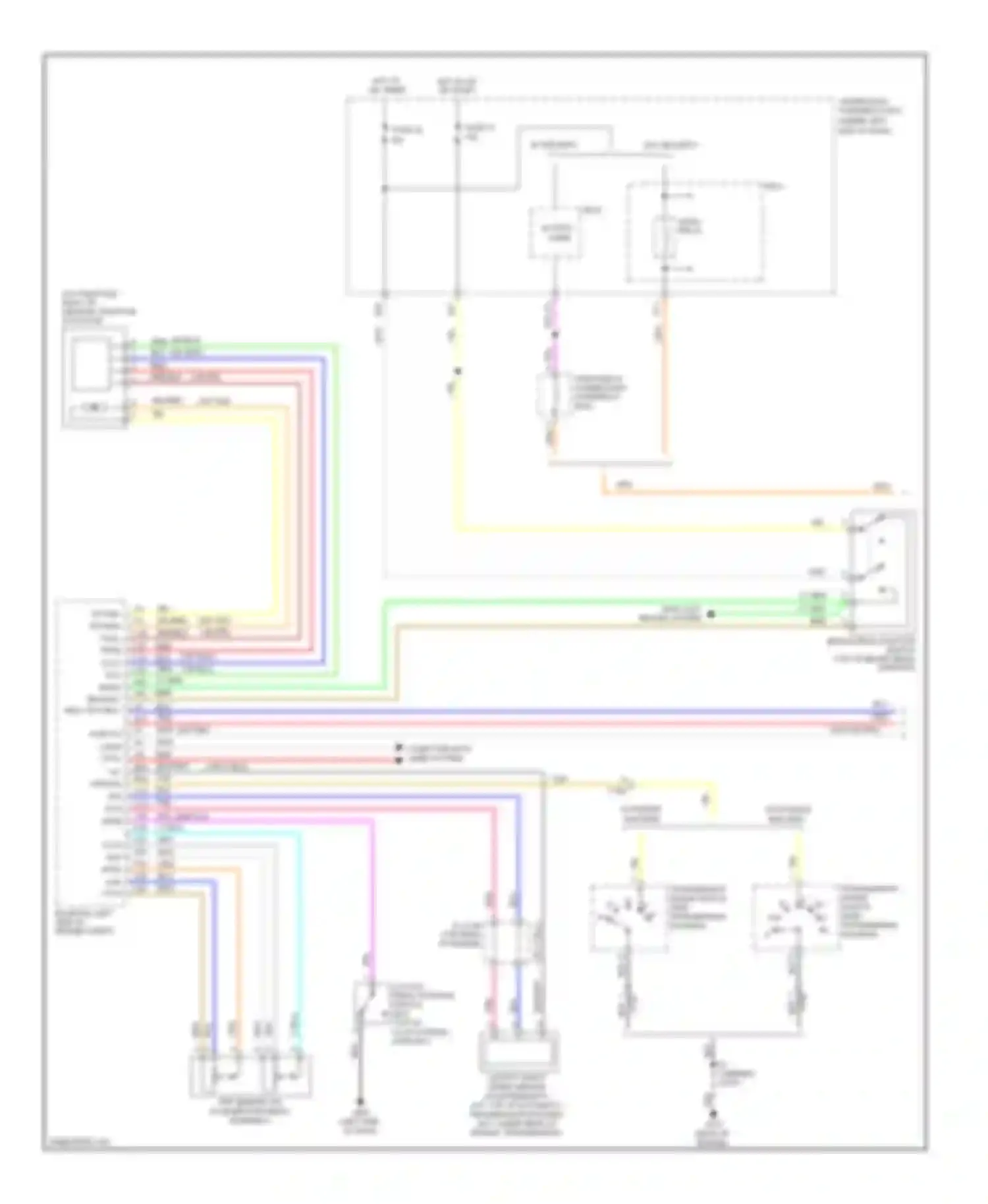 Wiring diagram w/ security for Honda Fit GE (2007-2014) (1 of 2)