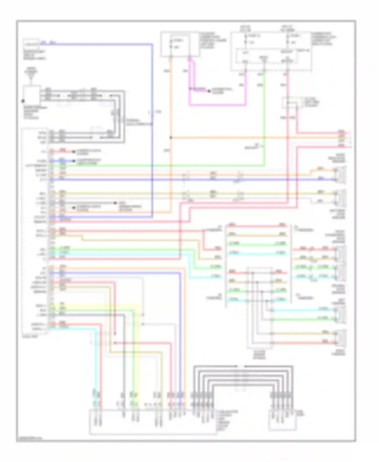 Wiring diagram w/ security for Honda Fit GE (2007-2014) (2 of 2)