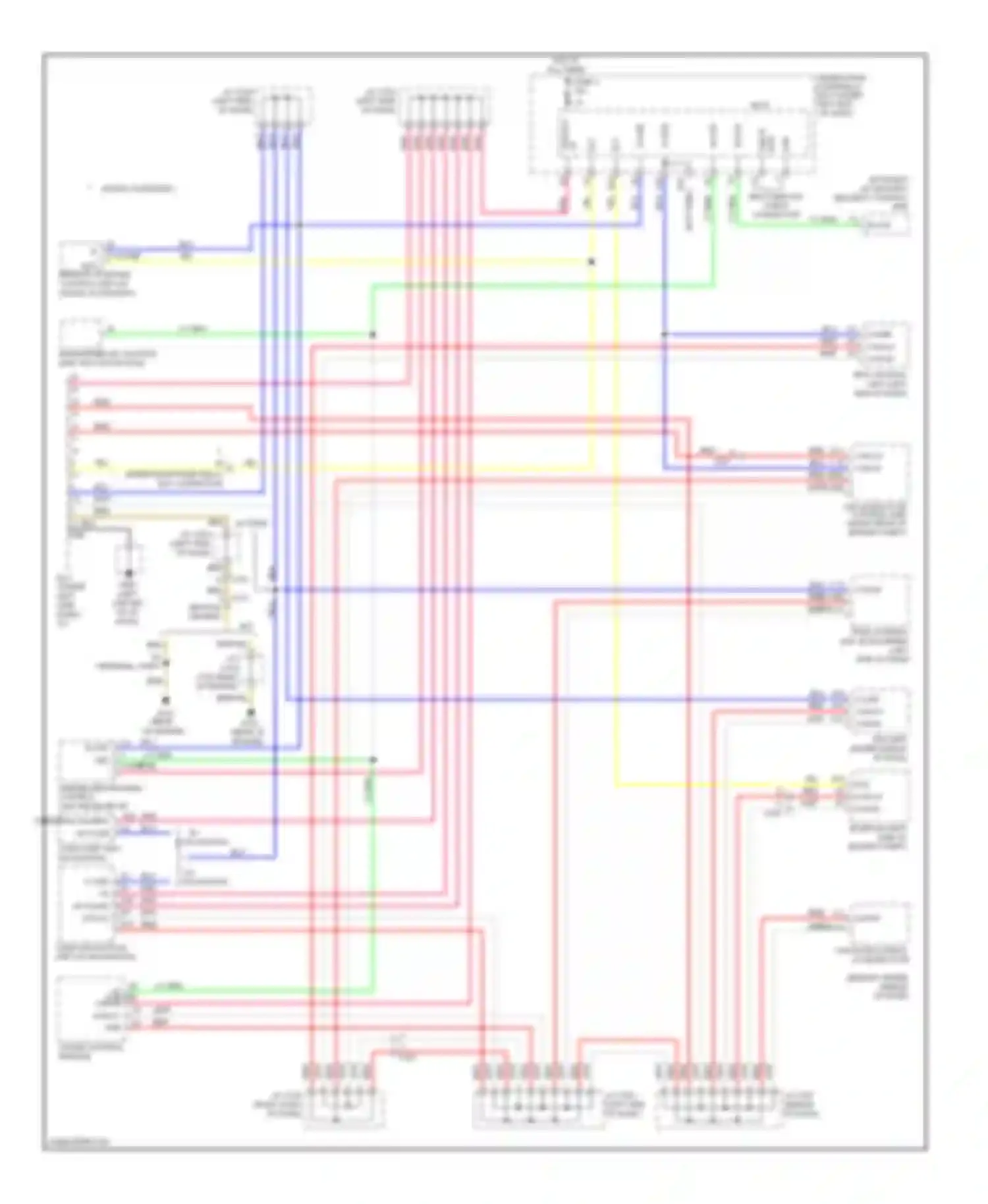 Wiring diagram w/o navigation for Honda Fit GE (2007-2014) (1 of 4)