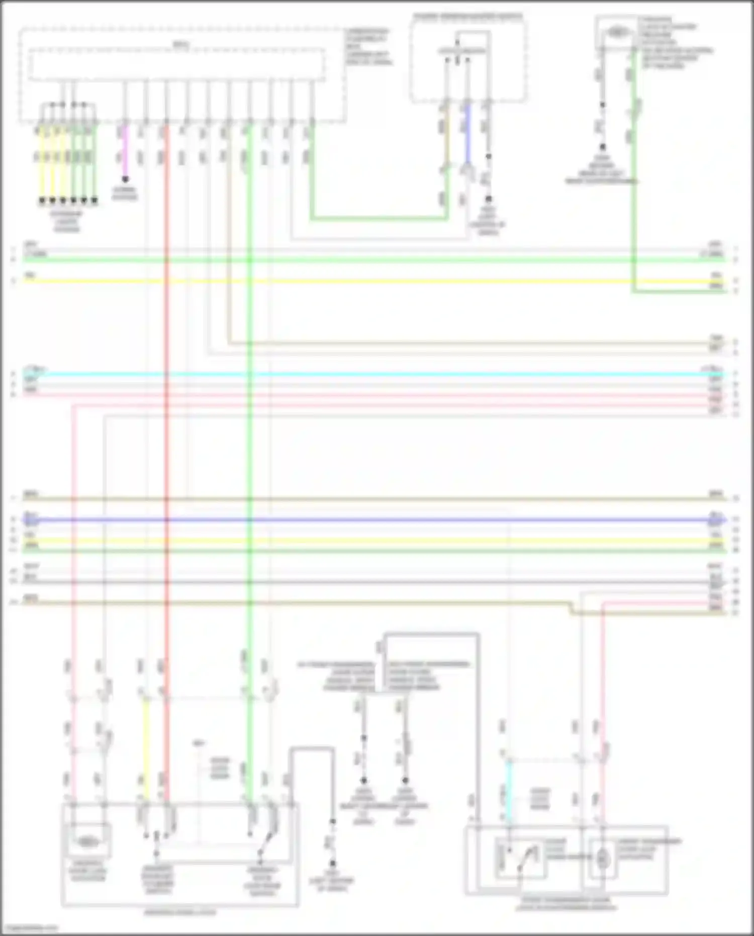 Car Wiring Diagrams for Fit Honda GP facelift (2017-2020): Forced entry circuit (4 of 6)