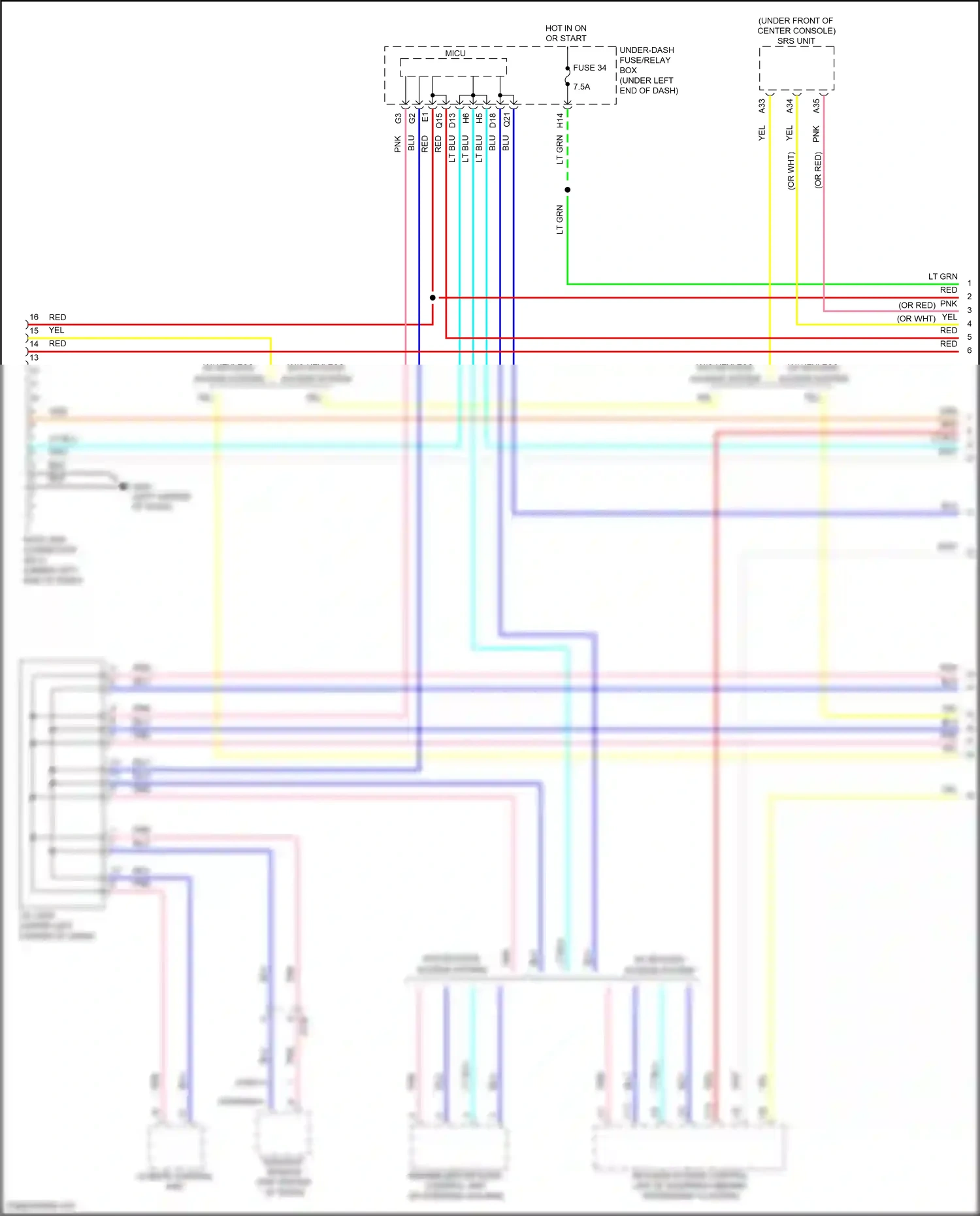 Wiring diagram blu for Honda Fit GP facelift (2017-2020) (11 of 86)