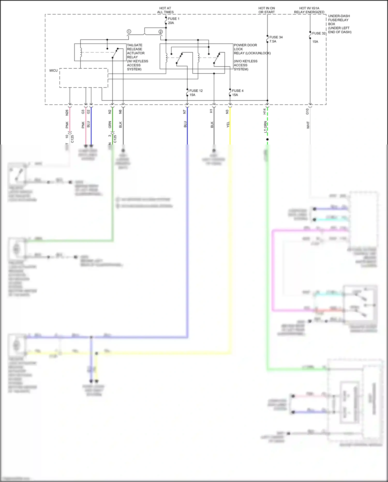 Wiring diagram blu for Honda Fit GP facelift (2017-2020) (40 of 86)