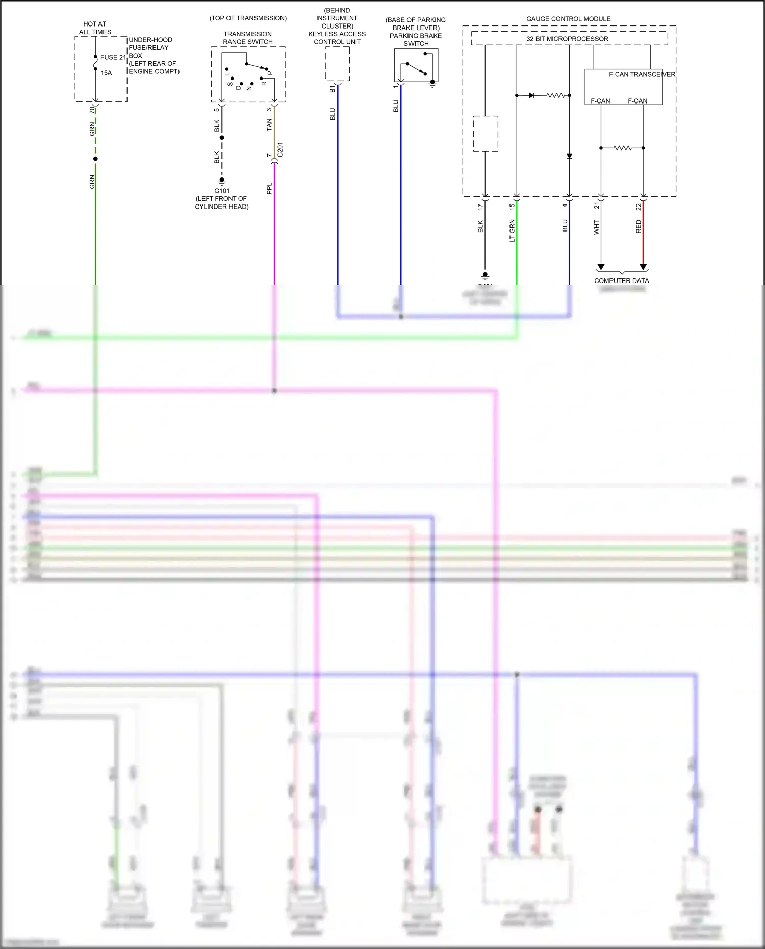 Wiring diagram blu for Honda Fit GP facelift (2017-2020) (36 of 86)