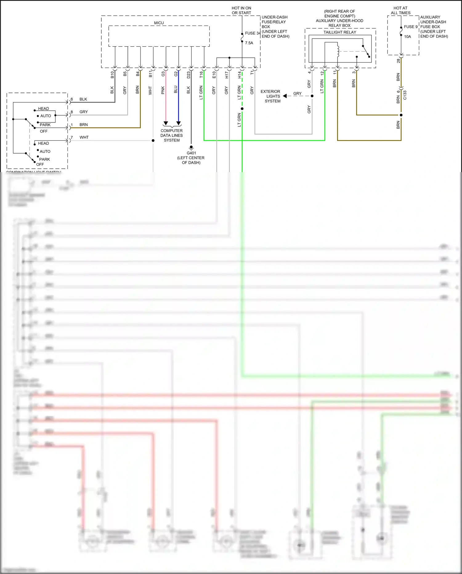 Wiring diagram blu for Honda Fit GP facelift (2017-2020) (43 of 86)