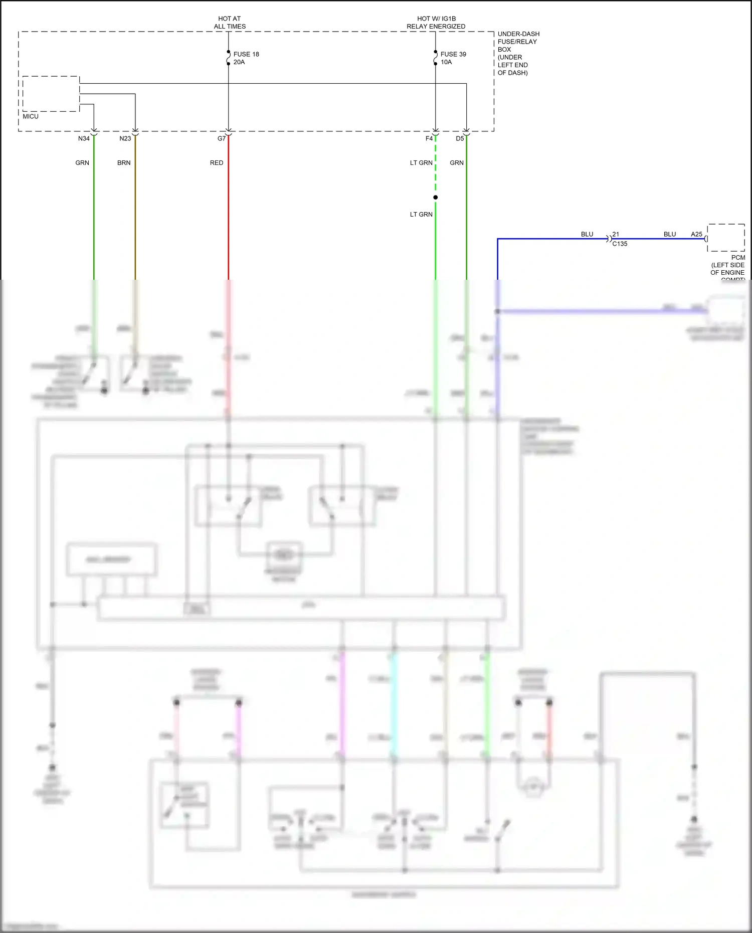 Wiring diagram blu for Honda Fit GP facelift (2017-2020) (75 of 86)
