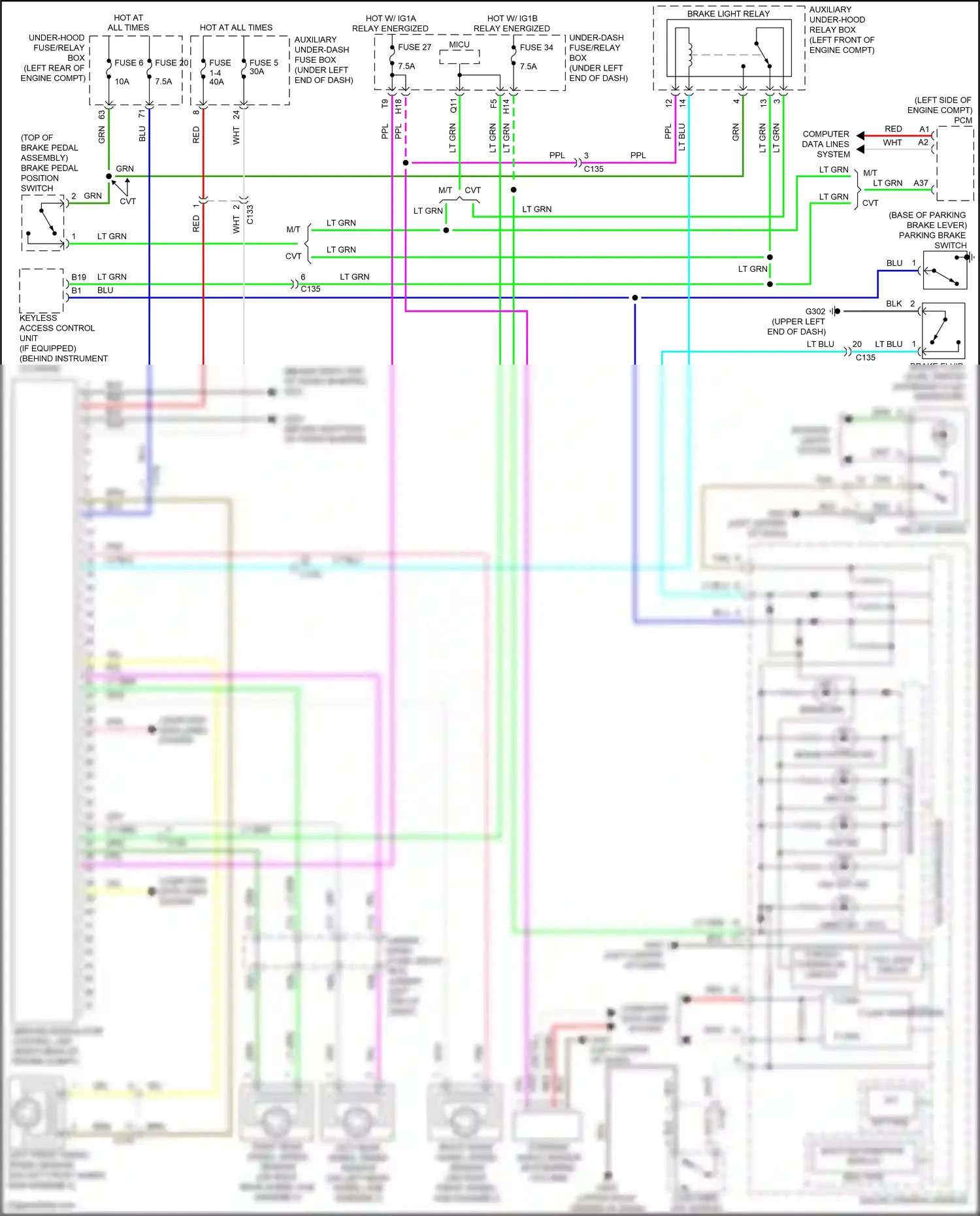 Wiring diagram blu for Honda Fit GP facelift (2017-2020) (71 of 86)
