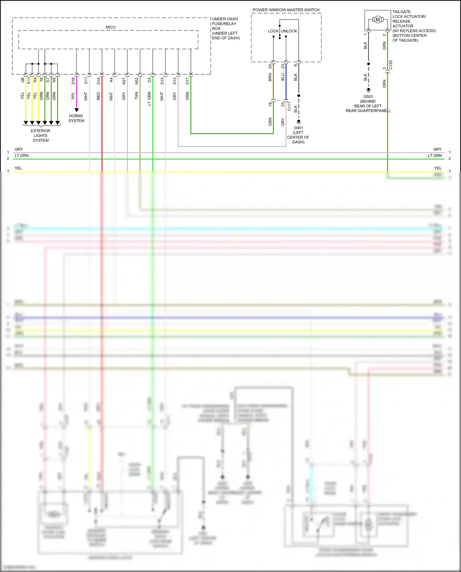 Wiring diagram blu for Honda Fit GP facelift (2017-2020) (19 of 86)