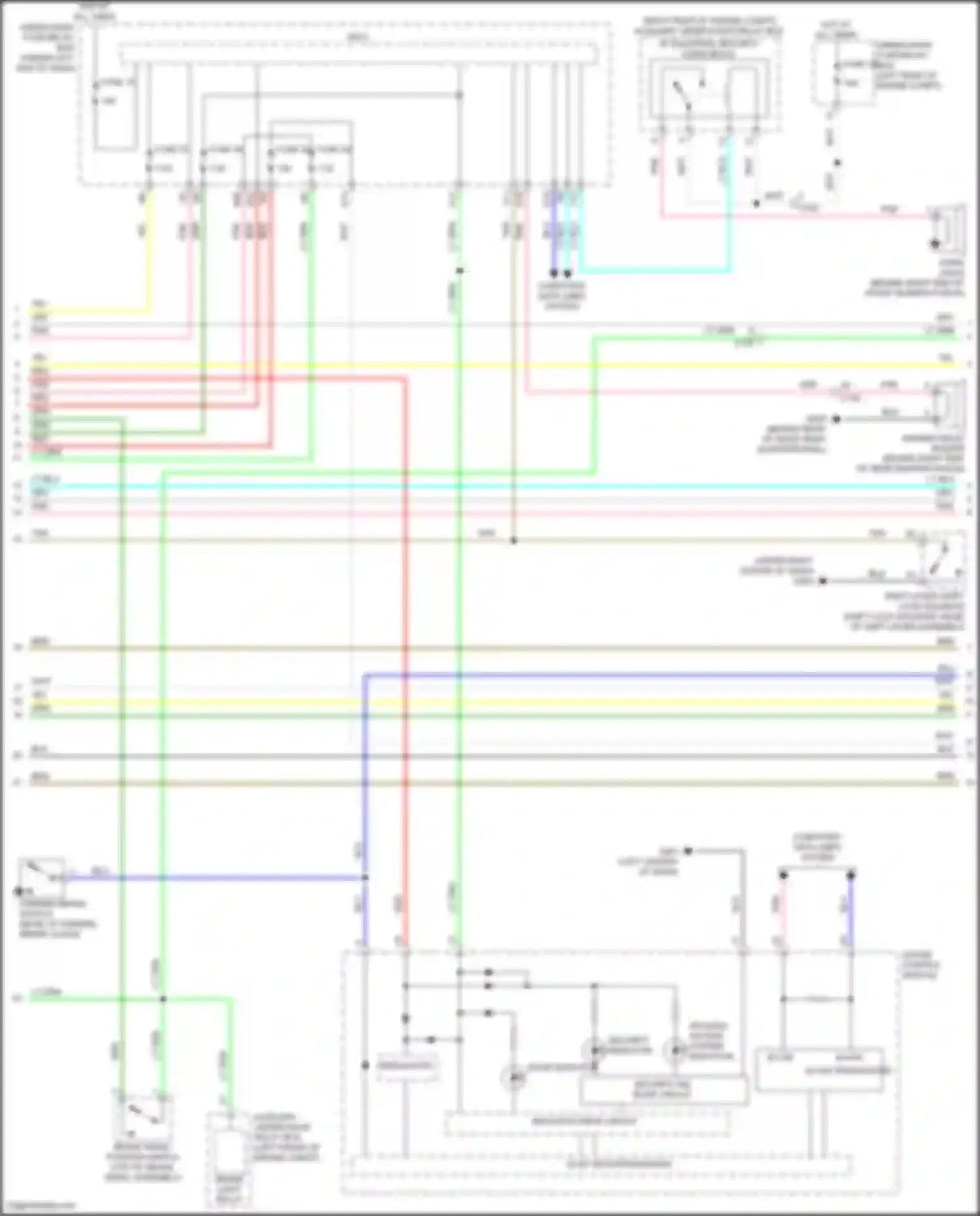 Wiring diagram door indicator for Honda Fit GP facelift (2017-2020) (1 of 2)